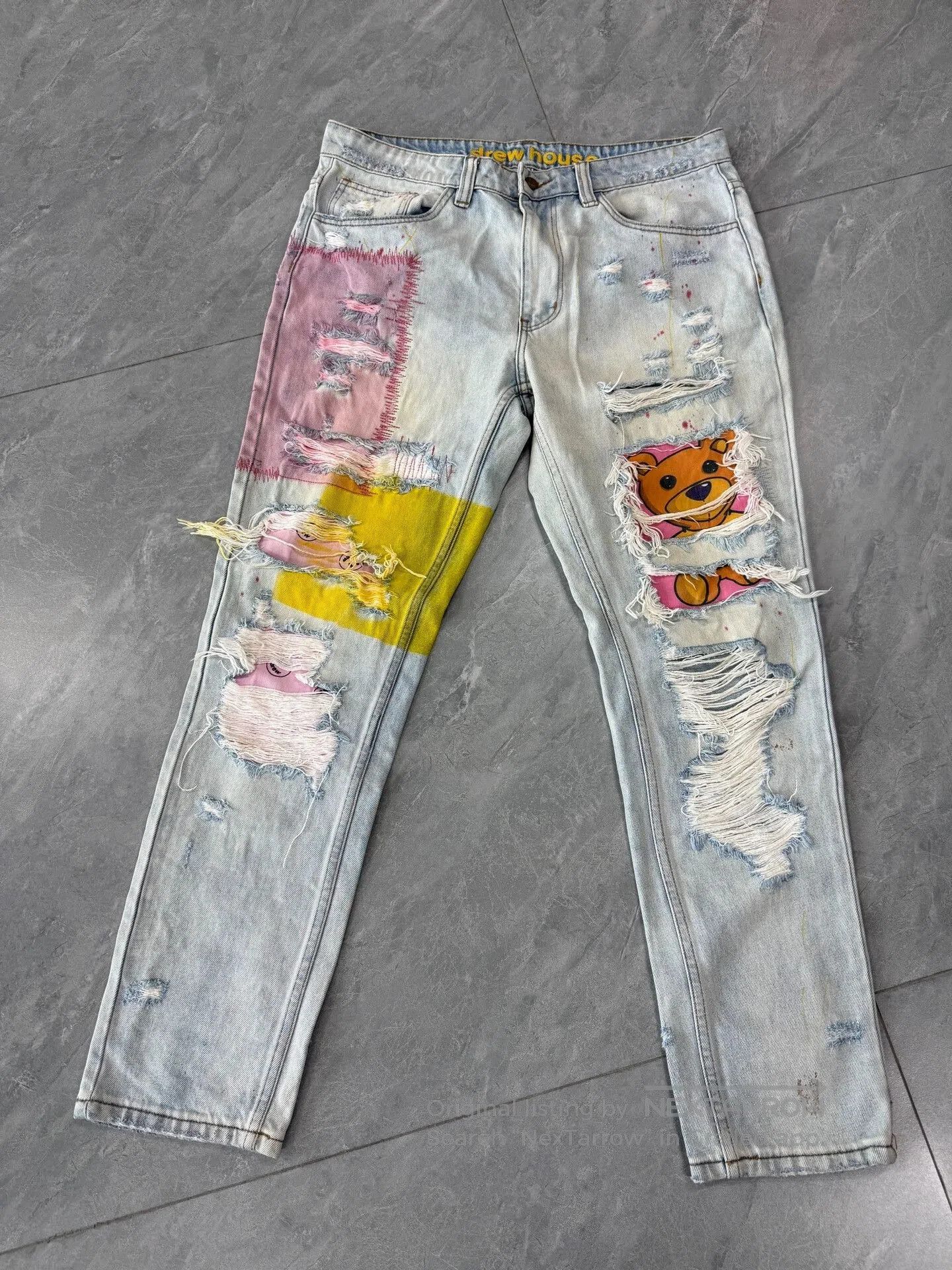 Drew House Drew House Bear Series Ripped Jeans. Size US 34 / EU 50 - 1 Thumbnail