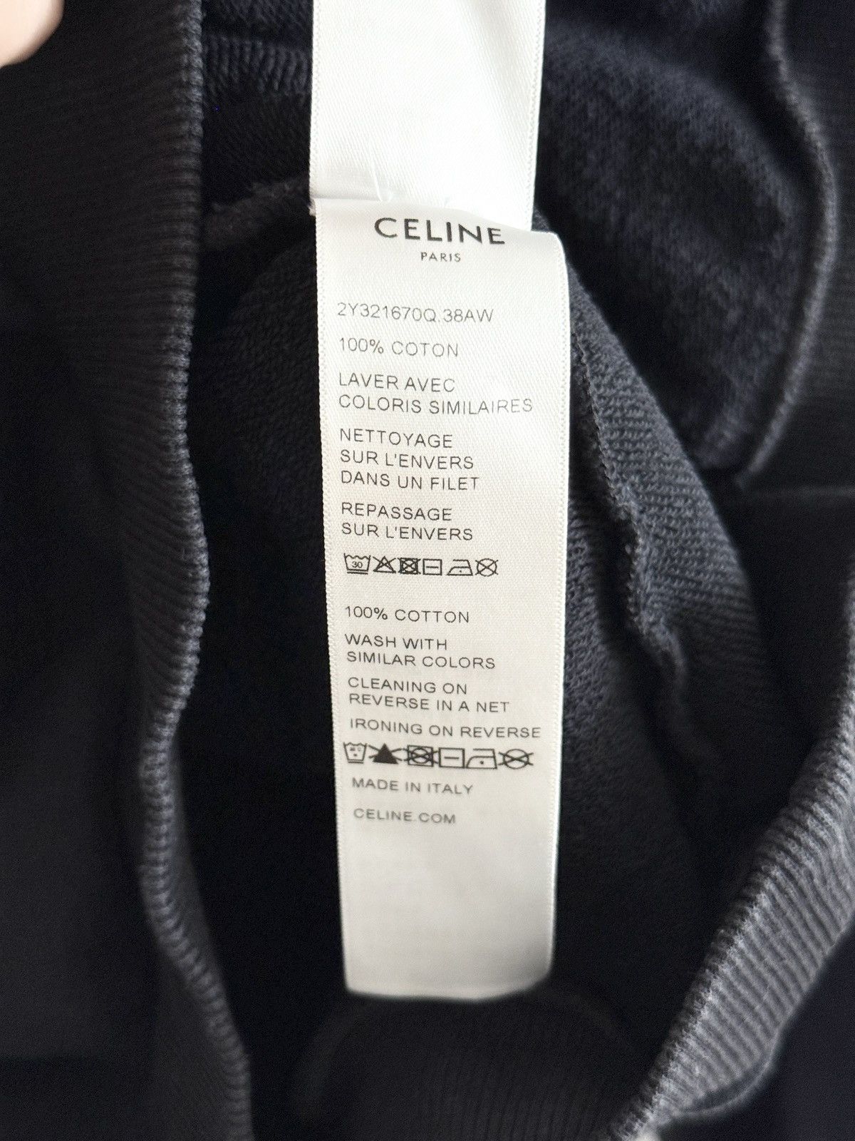 Celine ICONIC! Celine Center Logo Hoodie Size US XL / EU 56 / 4 - 8 Thumbnail