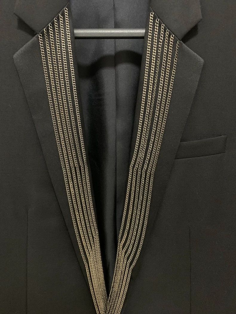 Yves Saint Laurent saint Laurent 14ss runway front chain suit 2501-Nextarrow Size 44R - 5 Thumbnail