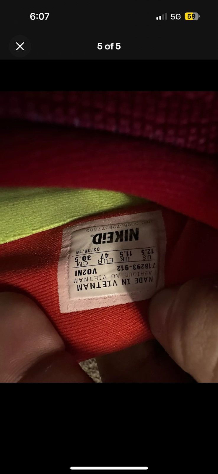 Nike custom roshes Size US 12.5 / EU 45-46 - 7 Thumbnail