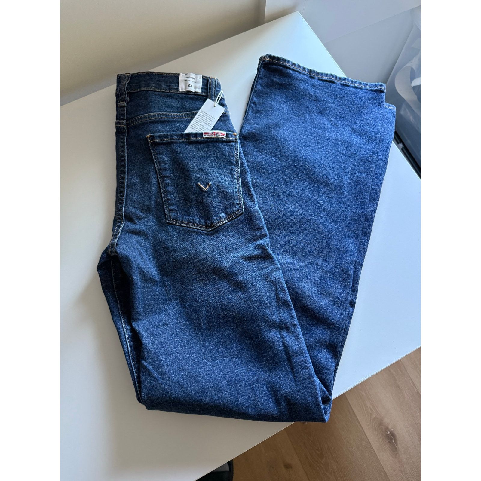 Hudson $195 New Hudson Rosalie High Waist Wide Leg Jeans - 23 Size 23" - 6 Thumbnail