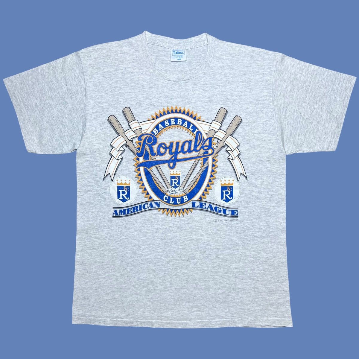 MLB × Vintage 1991 MLB Kansas City Royals American League Baseball Tee Size US L / EU 52-54 / 3 - 1 Thumbnail