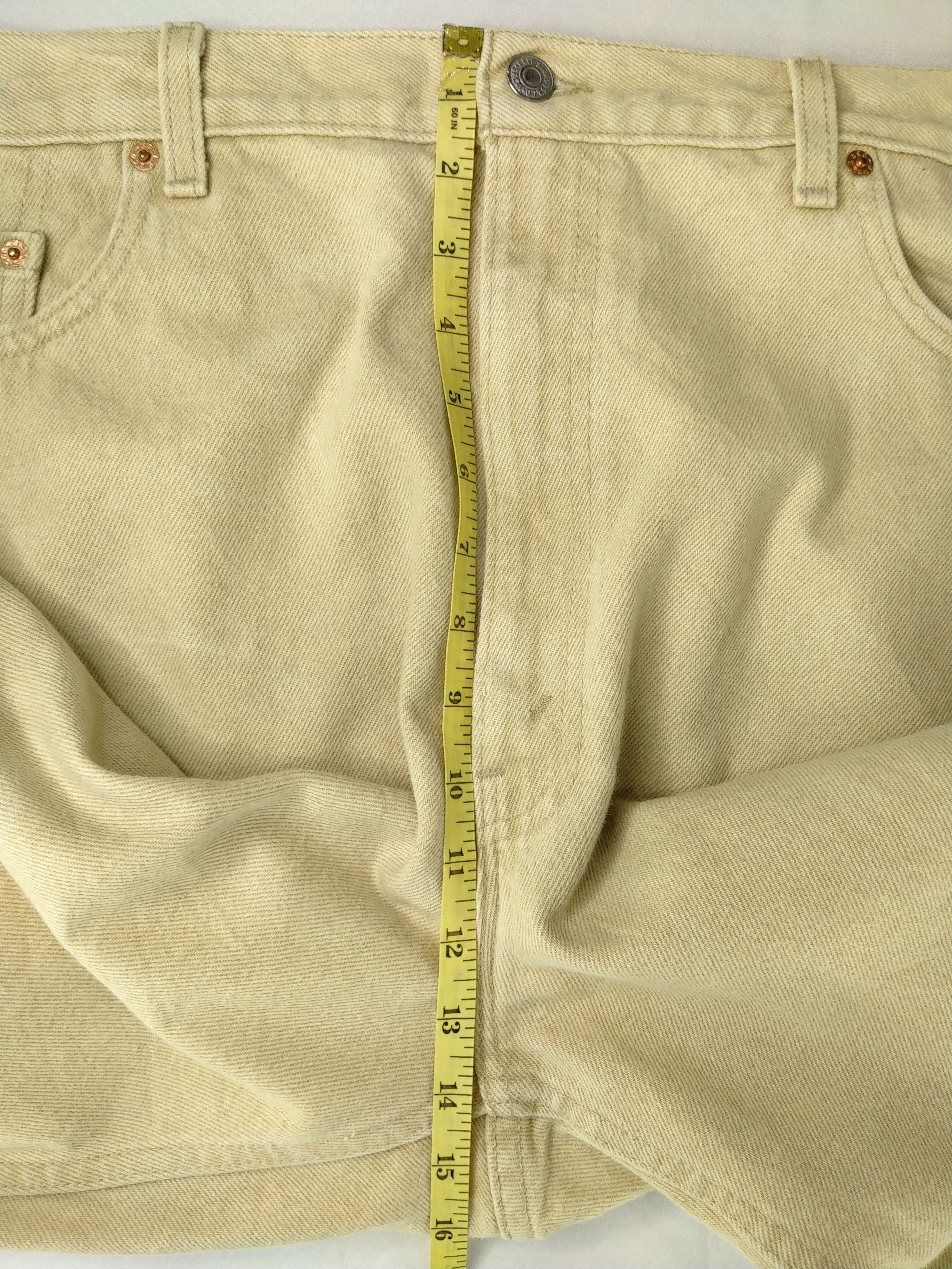 Levi's Cream/Khaki Vintage Levi's 550 Denim 42x30 -JN484 Size US 42 / EU 58 - 6 Thumbnail