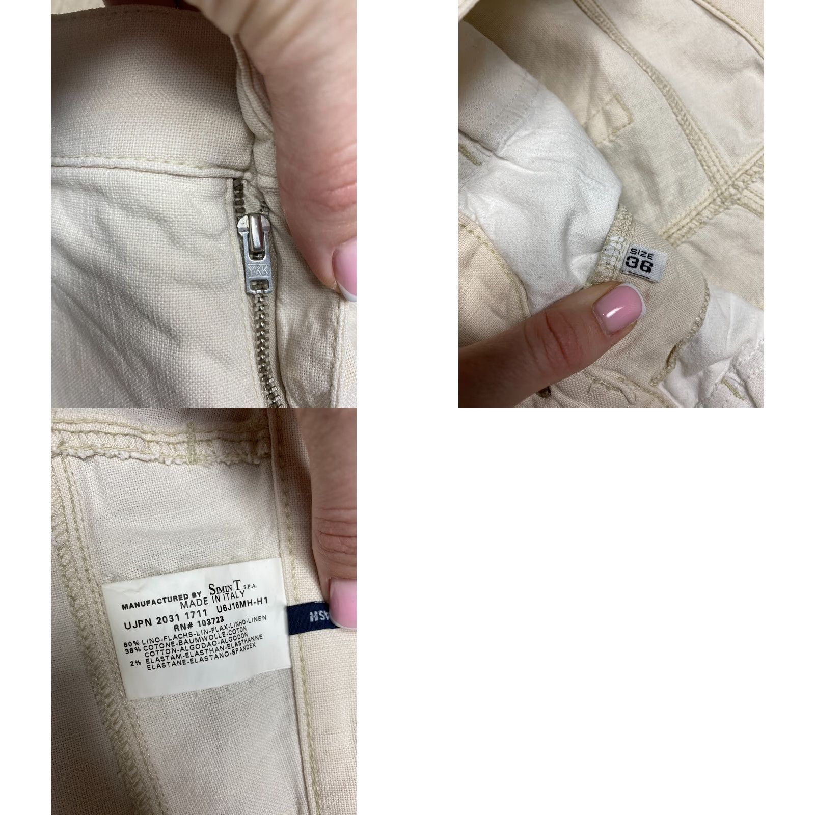 Vintage Armani Jeans Vintage Mens LINEN Jeans Size 36 Beige Regular 36 in 32 in 36 XS? Size US 36 / EU 52 - 8 Thumbnail
