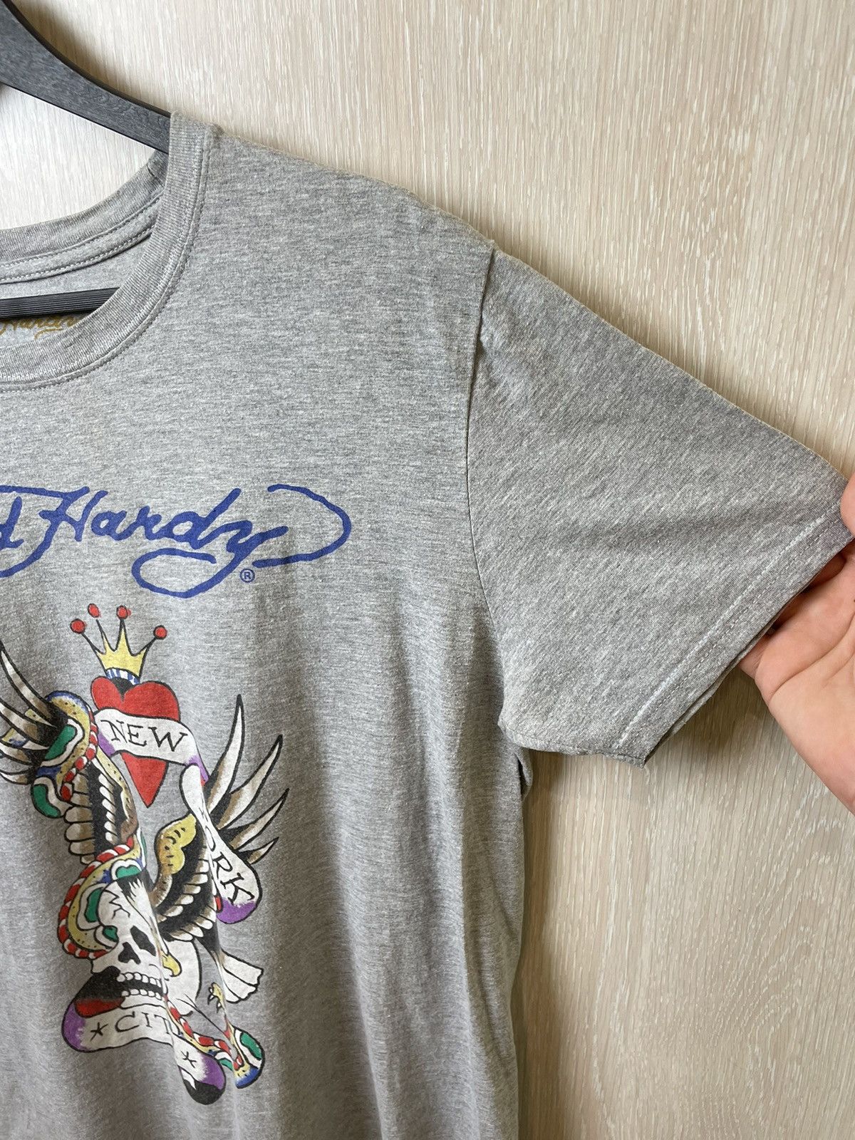 Christian Audigier × Ed Hardy × Vintage Vintage Ed Hardy Skull Logo T-shirt Size US L / EU 52-54 / 3 - 2 Thumbnail