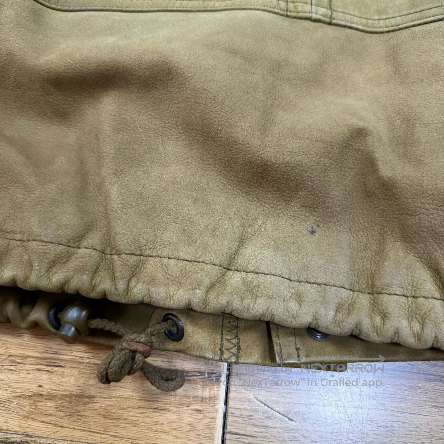 VINNY's Vintage Nautica Men's Leather Jacket. Size US XXL / EU 58 / 5 - 7 Thumbnail