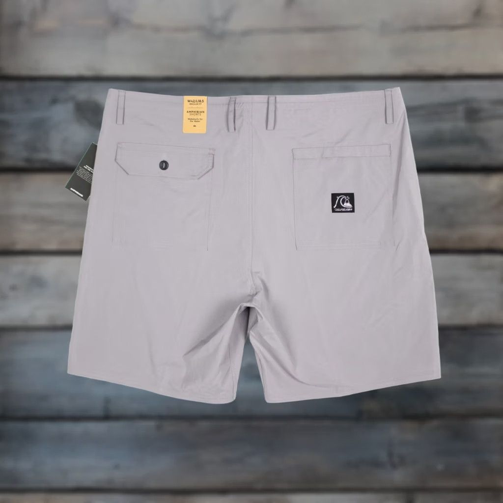Quiksilver Quiksilver DNA Amphibian Hybrid Walk Shorts 42 x 8" Gray Men’s Shorts Regular 88% Polyester 8% Cotton 4% Elastine Zipper Pocket Size US 42 / EU 58 - 1 Thumbnail