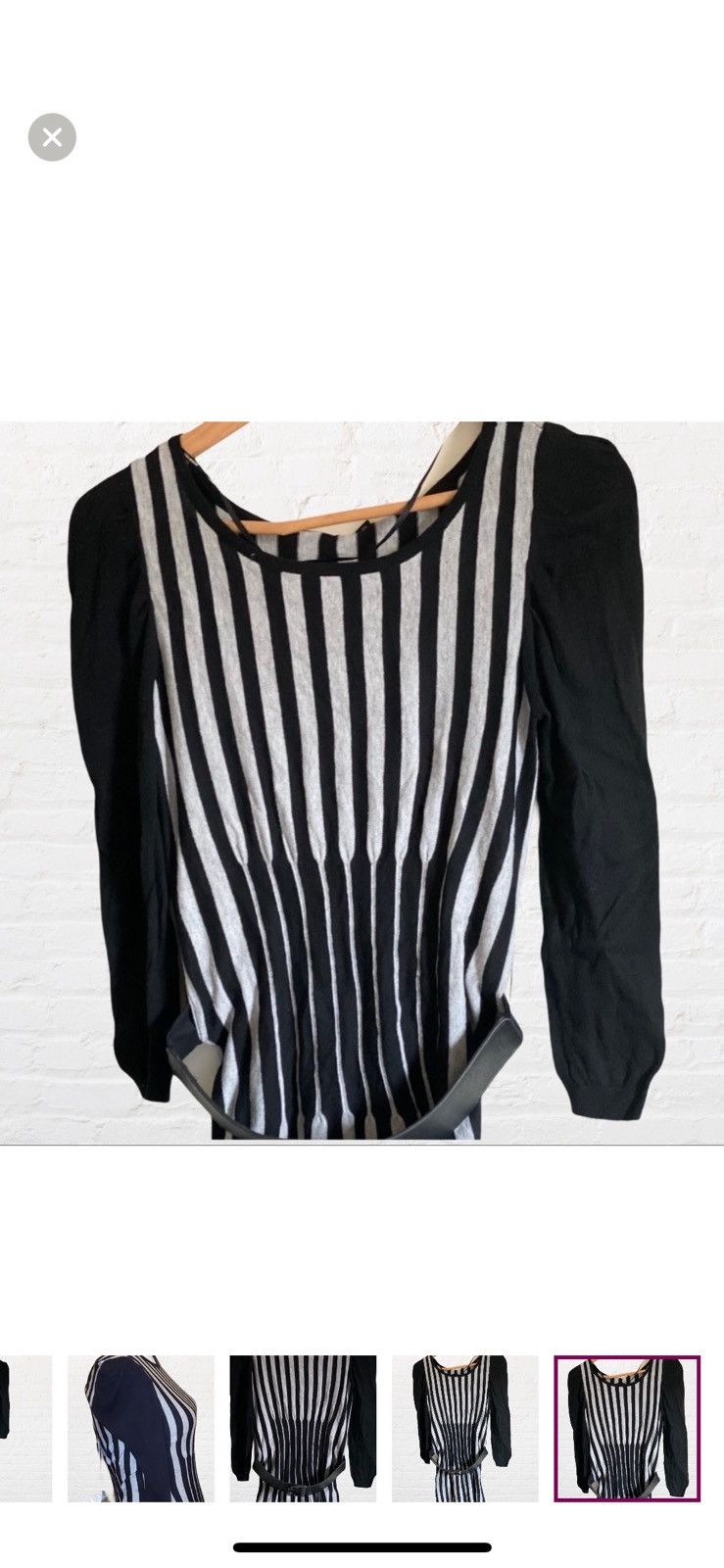 Other VERO MODA KNIT ABOVE KNEE DRESS WITH REMOVABLE BELT SIZE S Size S / US 4 / IT 40 - 7 Thumbnail