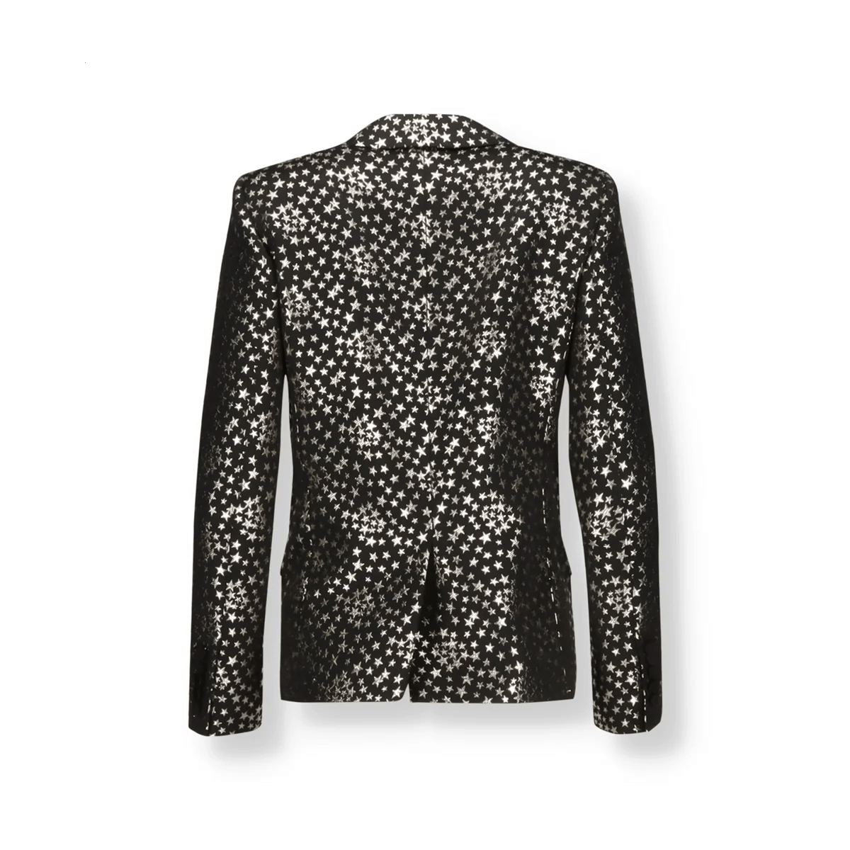 Saint Laurent Paris o1tko11224 Star-jacquard Tuxedo Jacket in Black/Gold Size US S / EU 44-46 / 1 - 3 Thumbnail