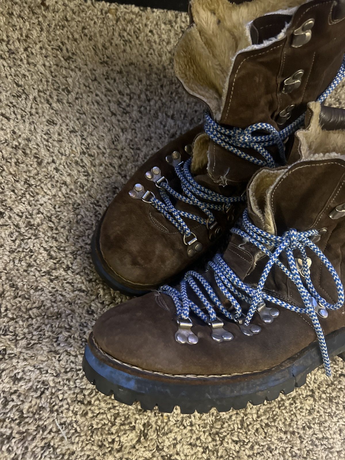 Vintage VINTAGE FUR LINED HIKING BOOTs Size US 11.5 / EU 44-45 - 2 Thumbnail