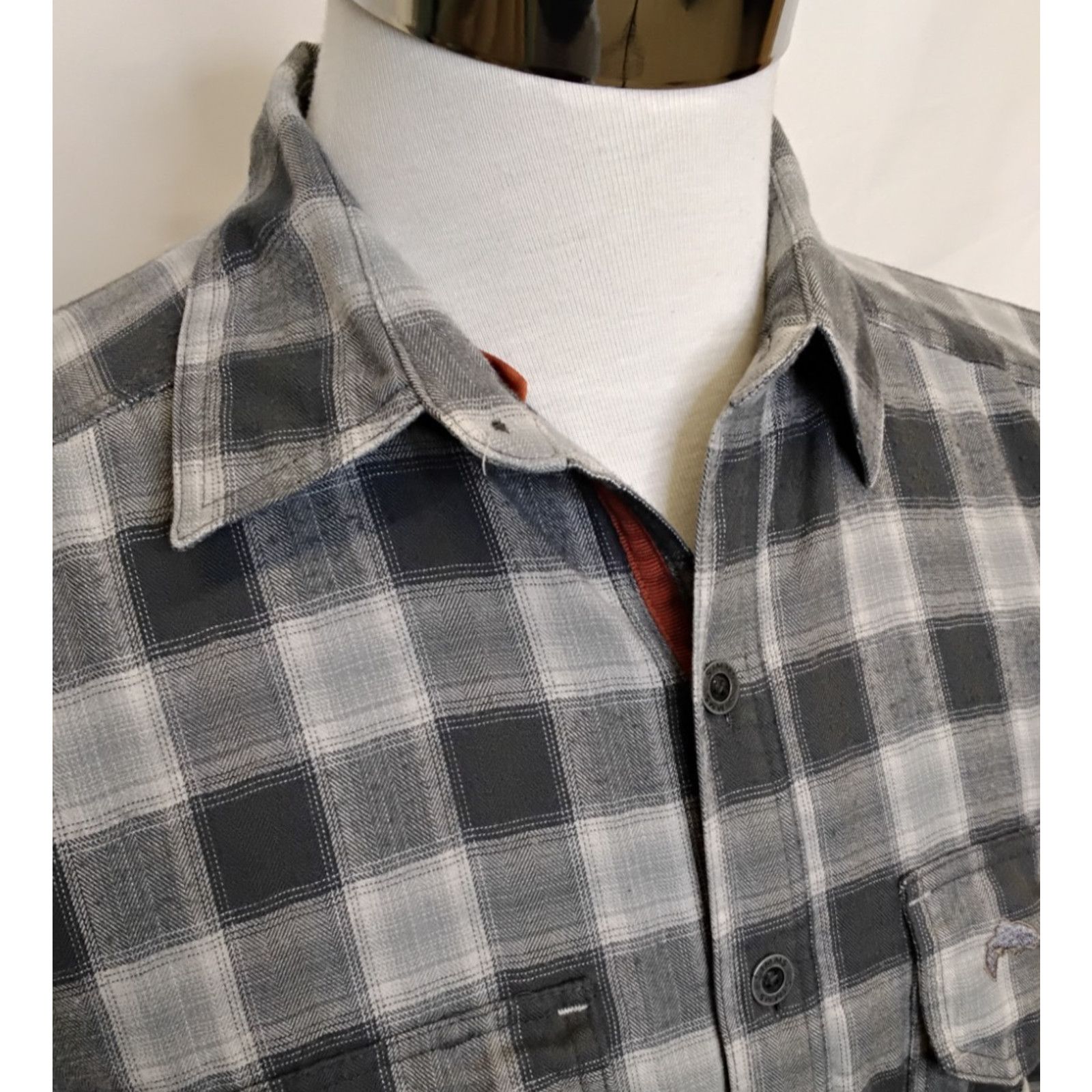 Simms Simms Coldweather Overshirt Men's S Gray Plaid Long Sleeve Size US S / EU 44-46 / 1 - 4 Thumbnail