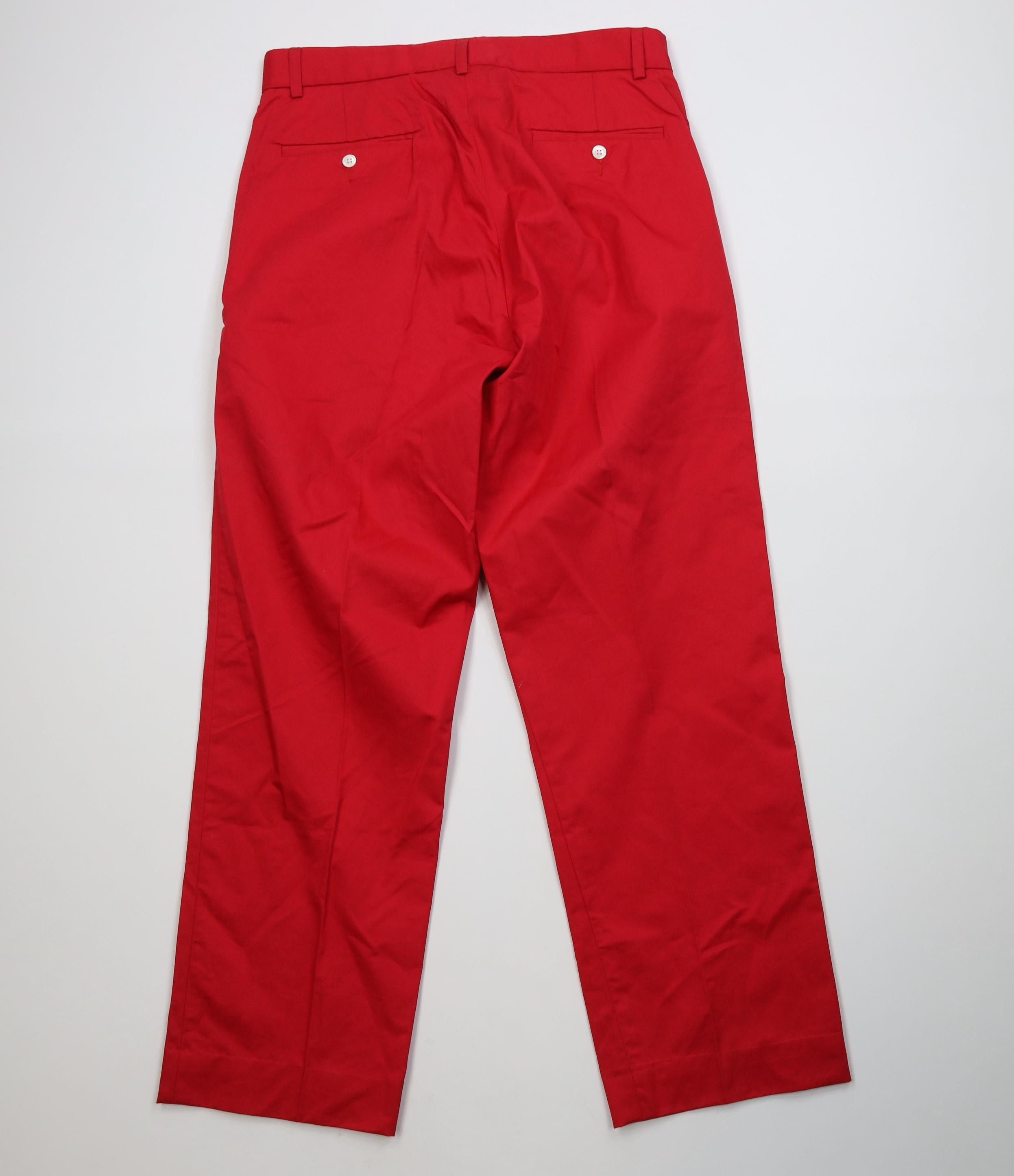 Polo Ralph Lauren Vintage 90s Ralph Lauren Straight Leg Cotton Chino Pants Red Size US 32 / EU 48 - 12 Thumbnail