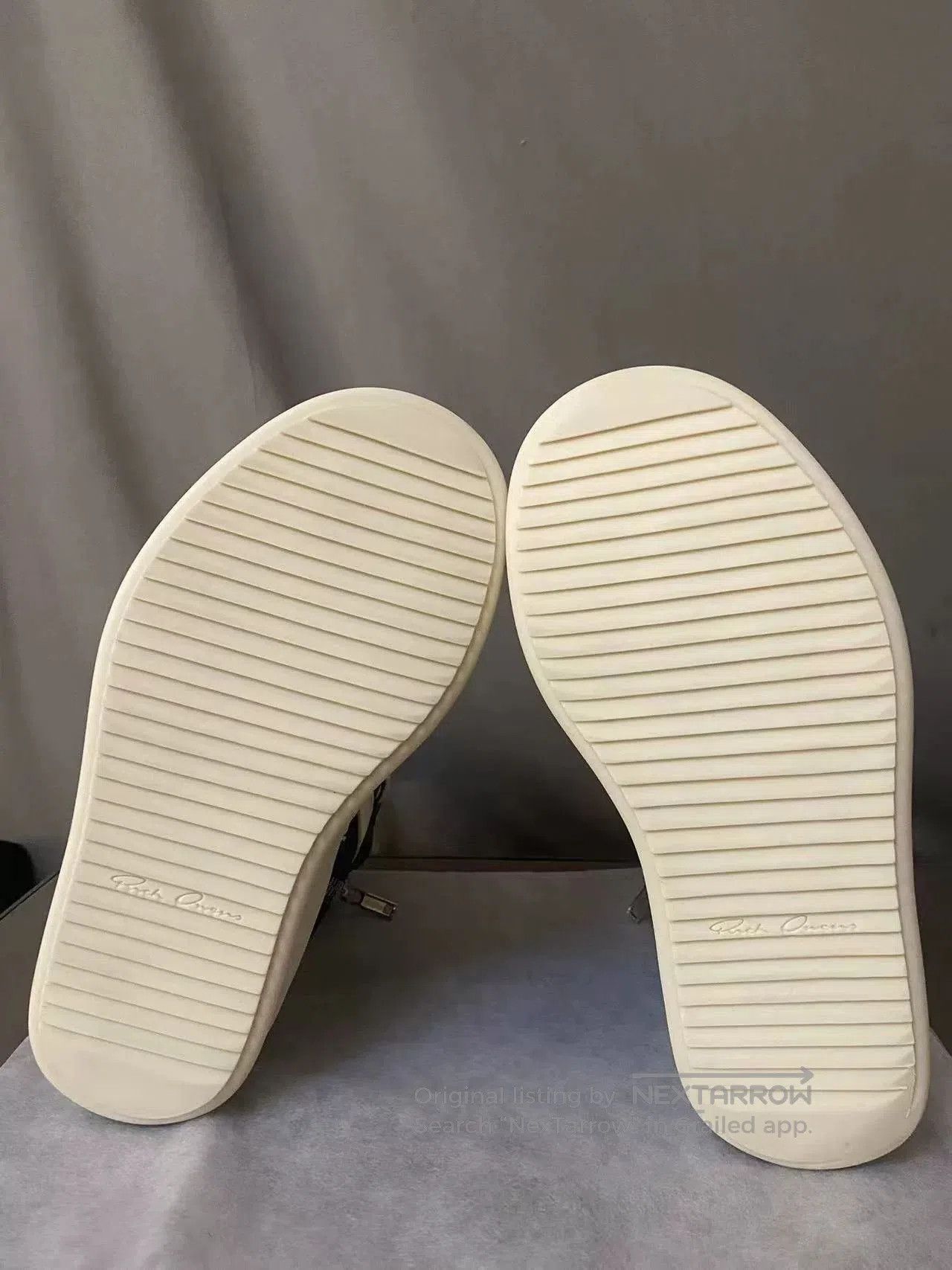 Rick Owens Thick Low Triangular Sneakers.