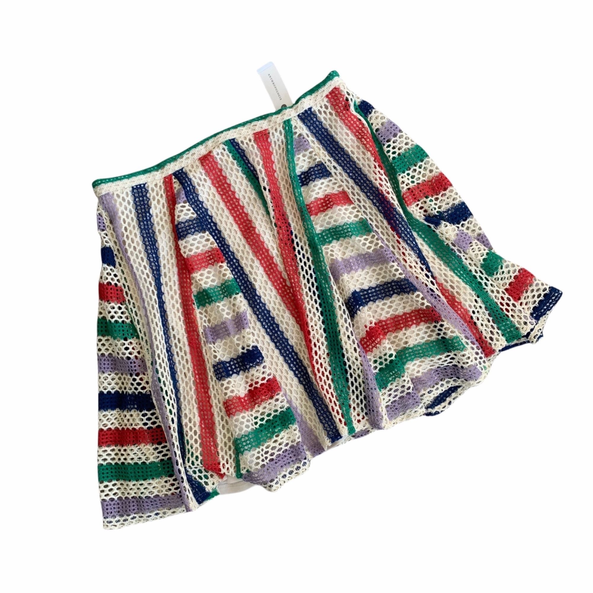 Eva Franco NWT Eva Franco Anthropologie Crocheted French Quarter Skirt Size 32" / US 10 / IT 46 - 1 Thumbnail