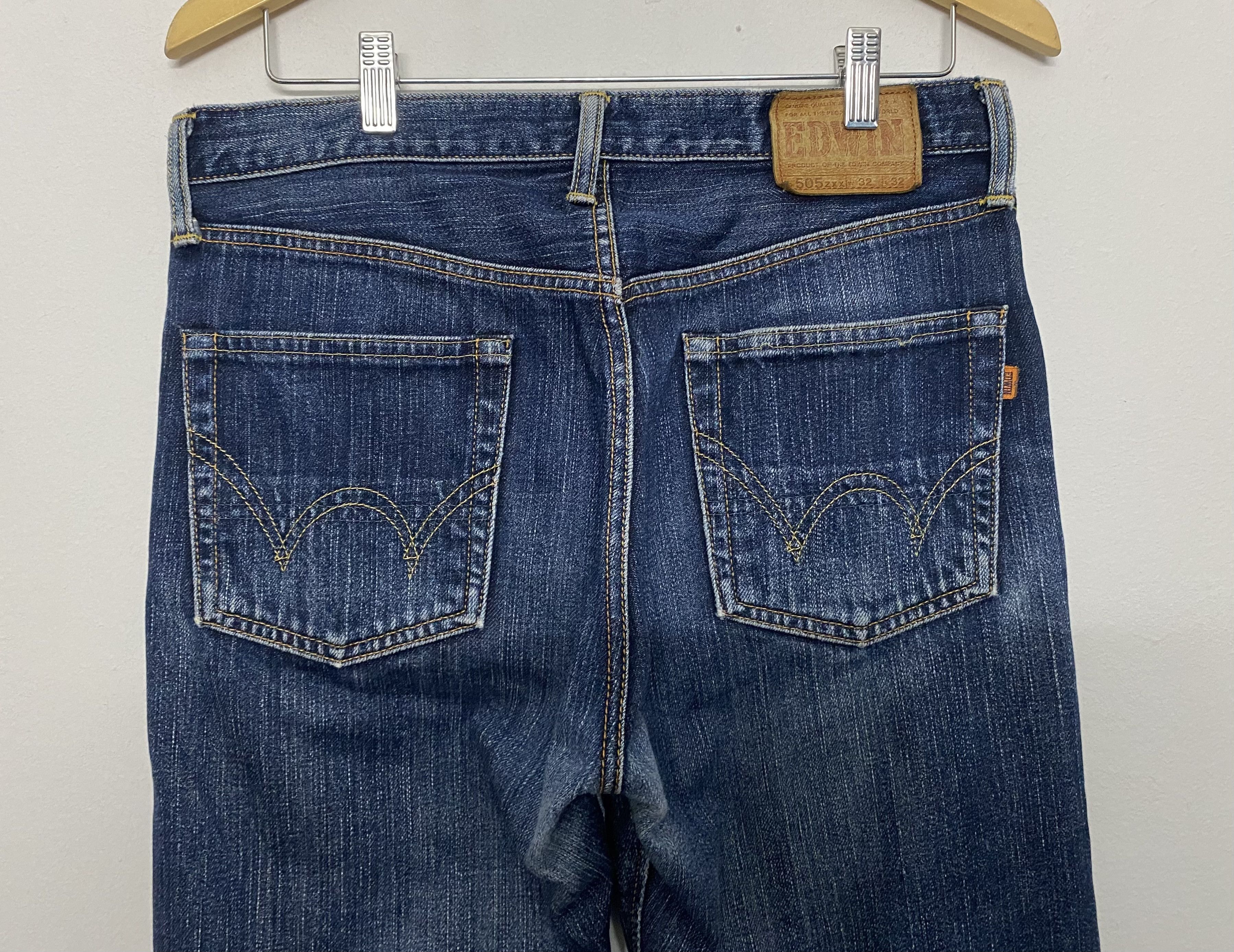 Edwin Vintage EDWIN 505zxx Selvedge Denim Jeans (Japan Made) Size US 32 / EU 48 - 6 Thumbnail