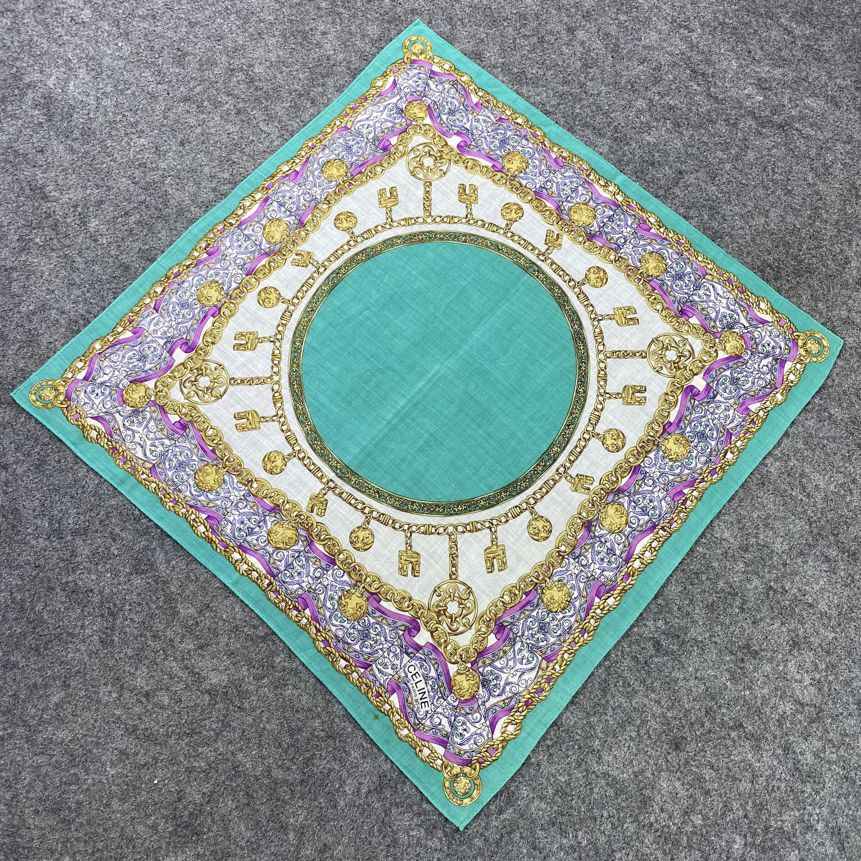 Celine Celine Handkerchief / Bandana / Neckerchief -B701 Size ONE SIZE - 4 Thumbnail