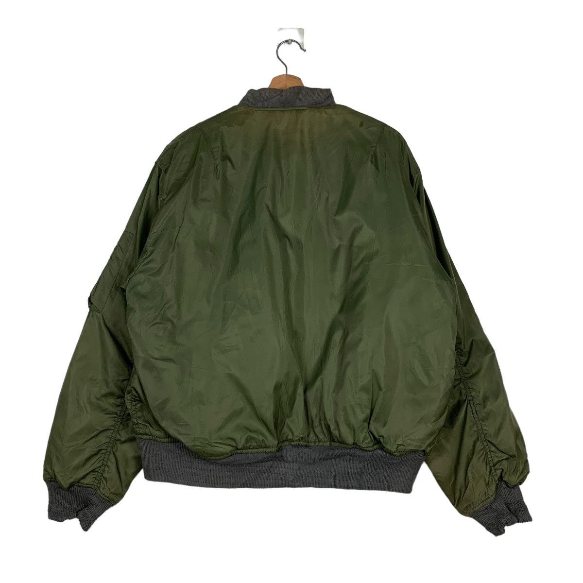 Reversible MA1 Flight Jacket Bomber Jacket #0150-C8