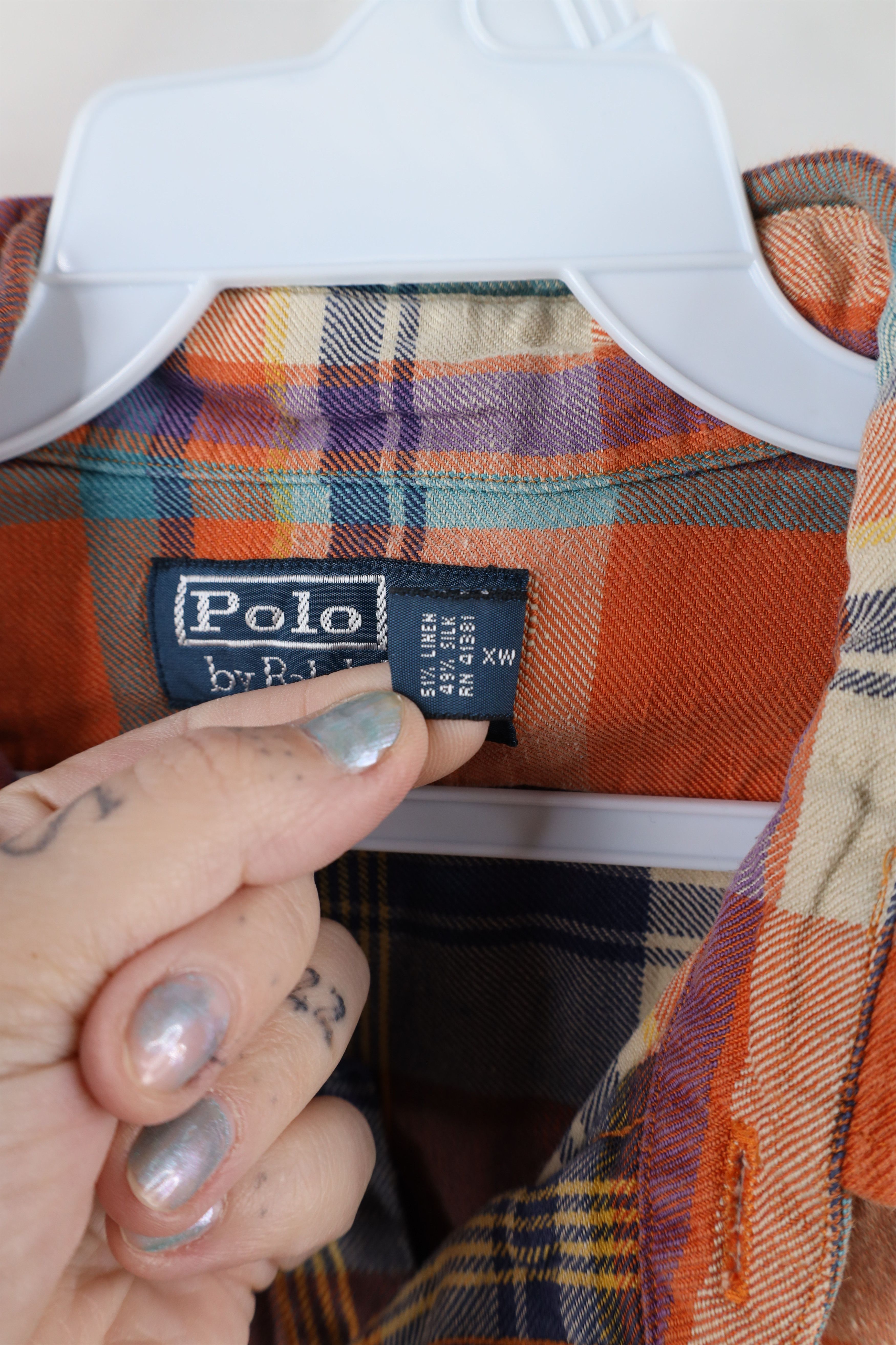 Polo Ralph Lauren Vintage 90s Ralph Lauren Madras Plaid Flannel Button Shirt Size US L / EU 52-54 / 3 - 8 Thumbnail