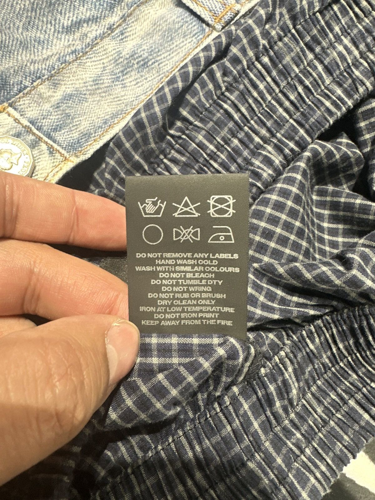 PROJECT G/R Protocol Index Trompe-Loeil Layered Jeans Pants Blue Size 3 Size US 36 / EU 52 - 8 Thumbnail