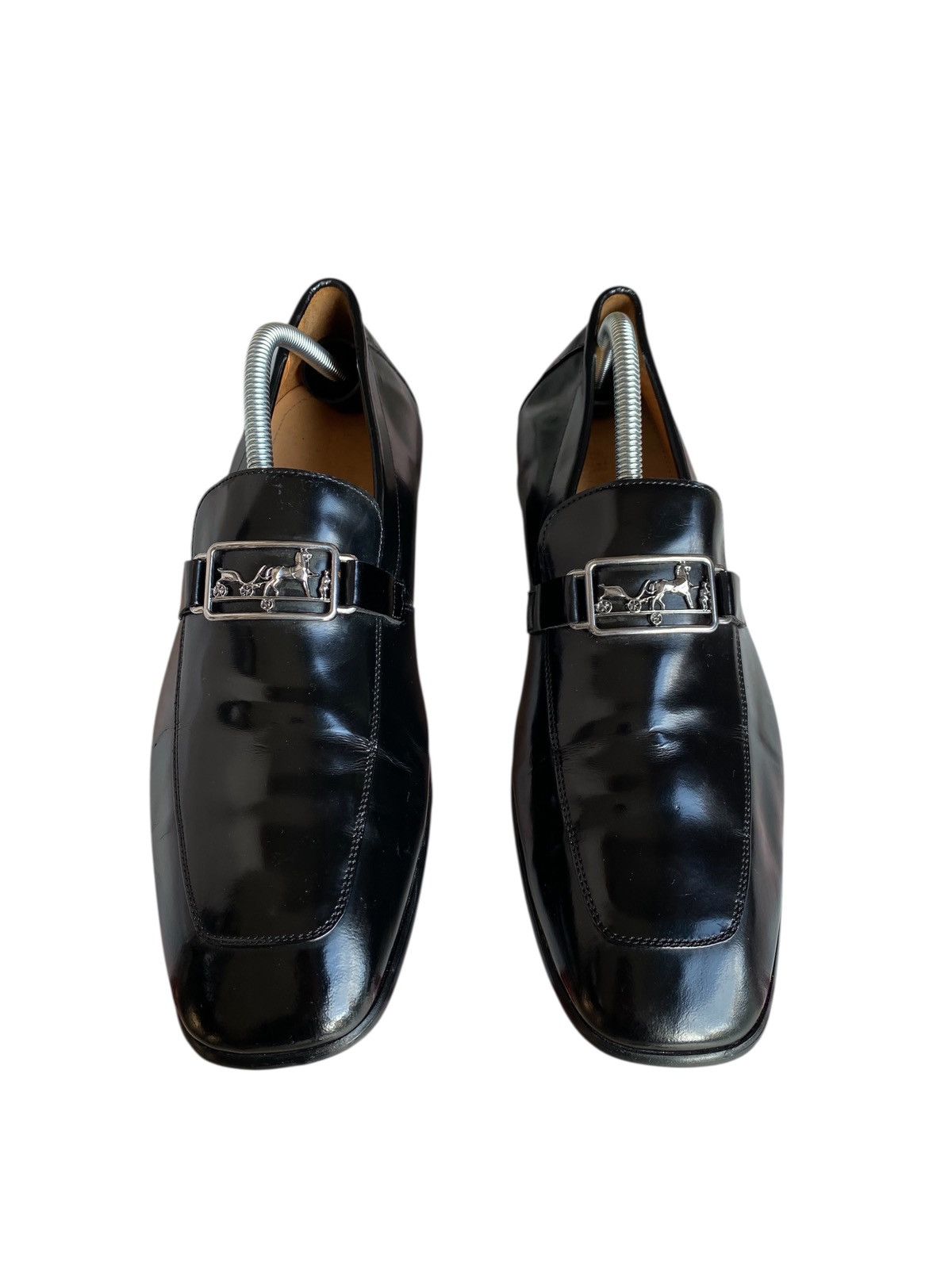 Hermes semelle cuir loafer shoes