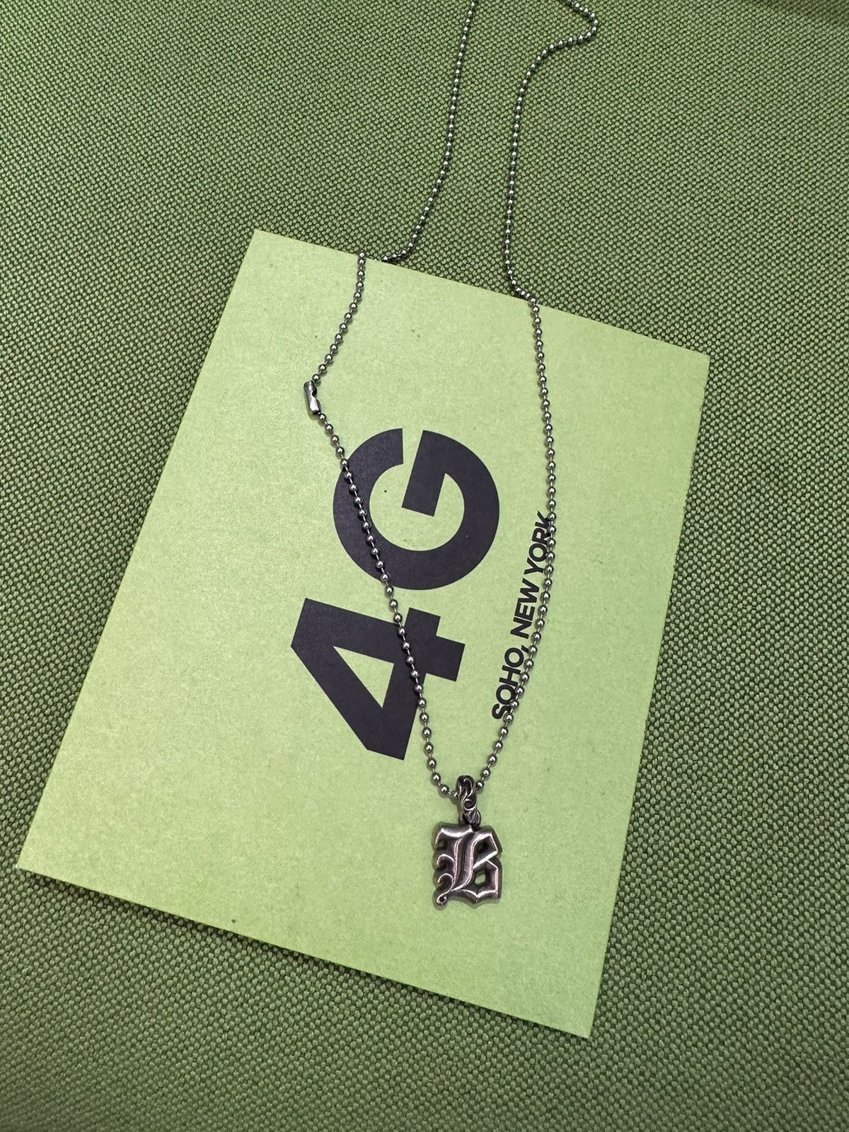 Chrome Hearts Chrome Hearts LARGE ‘ B ‘ Initial Necklace Chain Pendant Size ONE SIZE - 2 Thumbnail