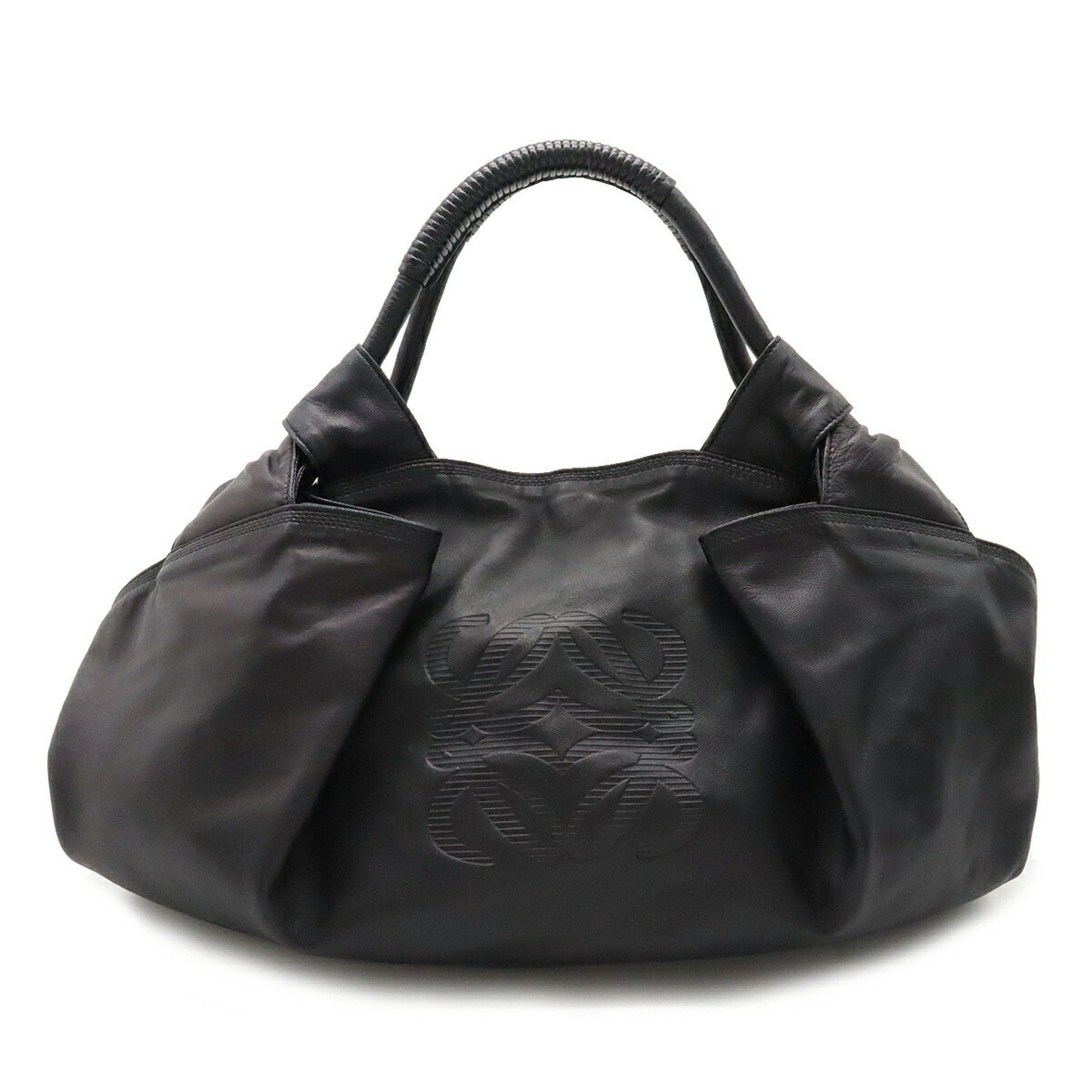 image of Loewe Anagram Nappa Aire Handbag Leather Black, Women's