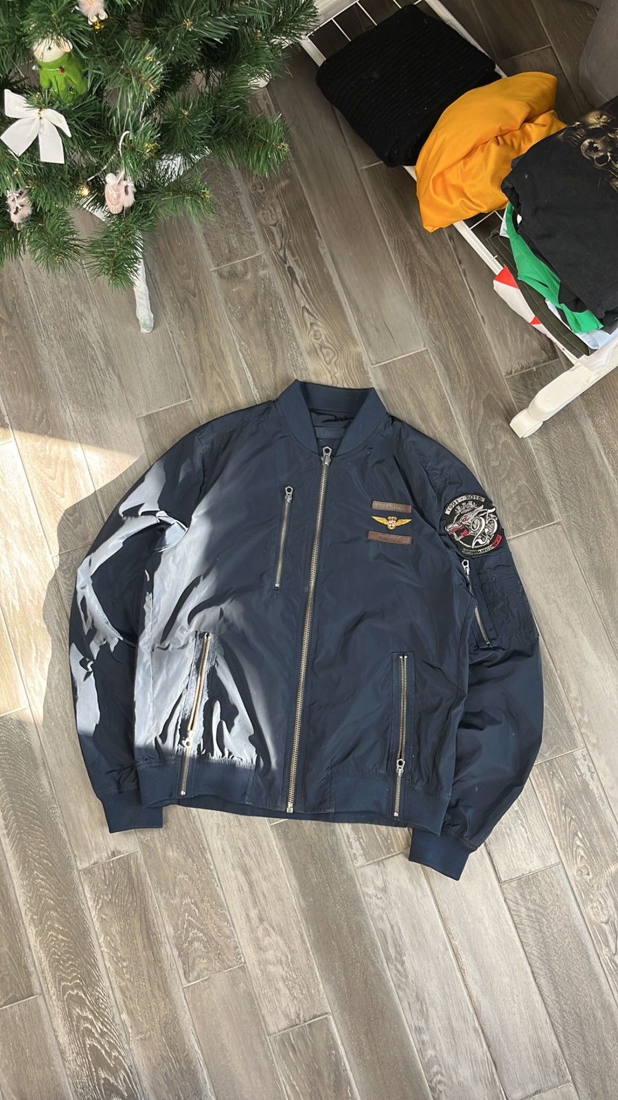 Other Italian Navy Aviazione Navale nylon bomber Size US L / EU 52-54 / 3 - 3 Thumbnail
