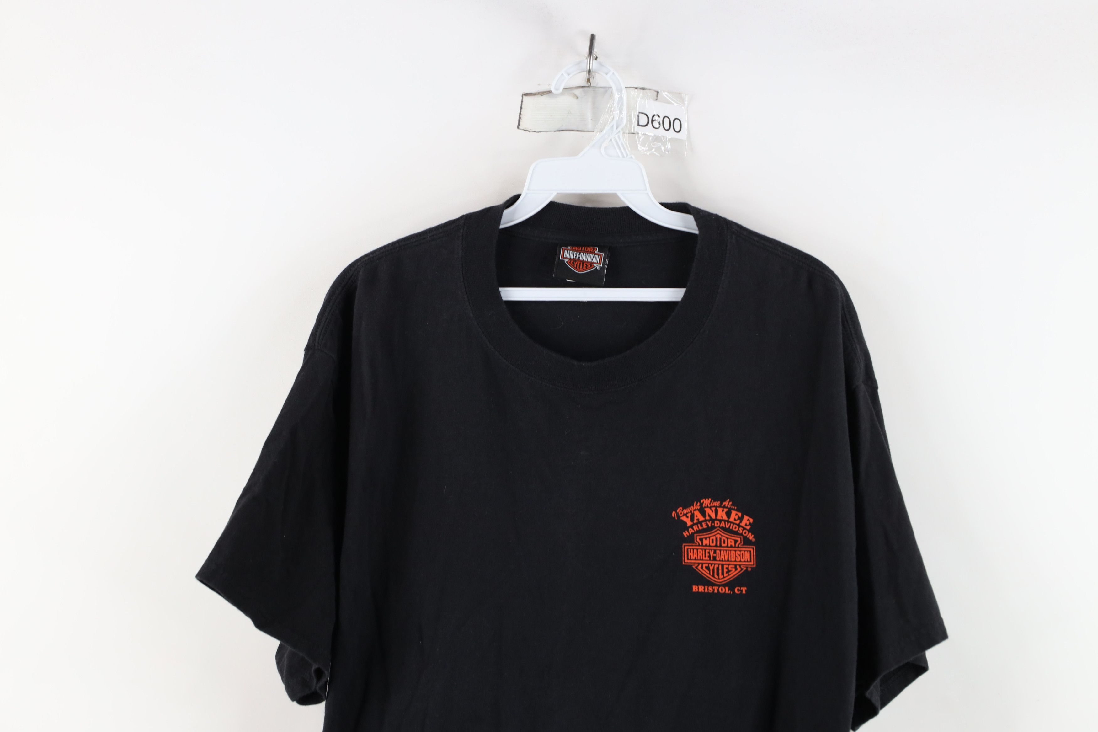 Harley Davidson × Vintage Vintage Y2K Harley Davidson Spell Out Big Logo T-Shirt Black Size US L / EU 52-54 / 3 - 2 Thumbnail