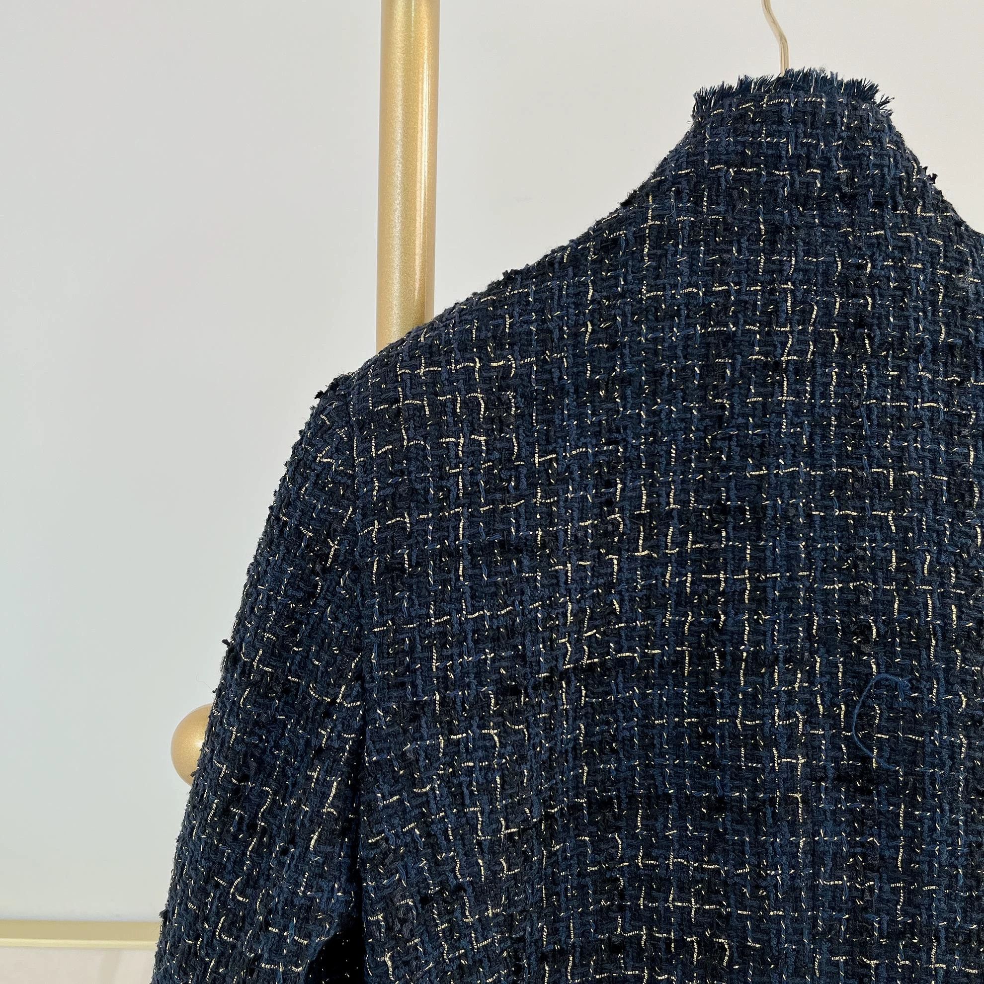 Pinko Pinko Navy Double Breasted Jacket F36 Size XS / US 0-2 / IT 36-38 - 5 Thumbnail