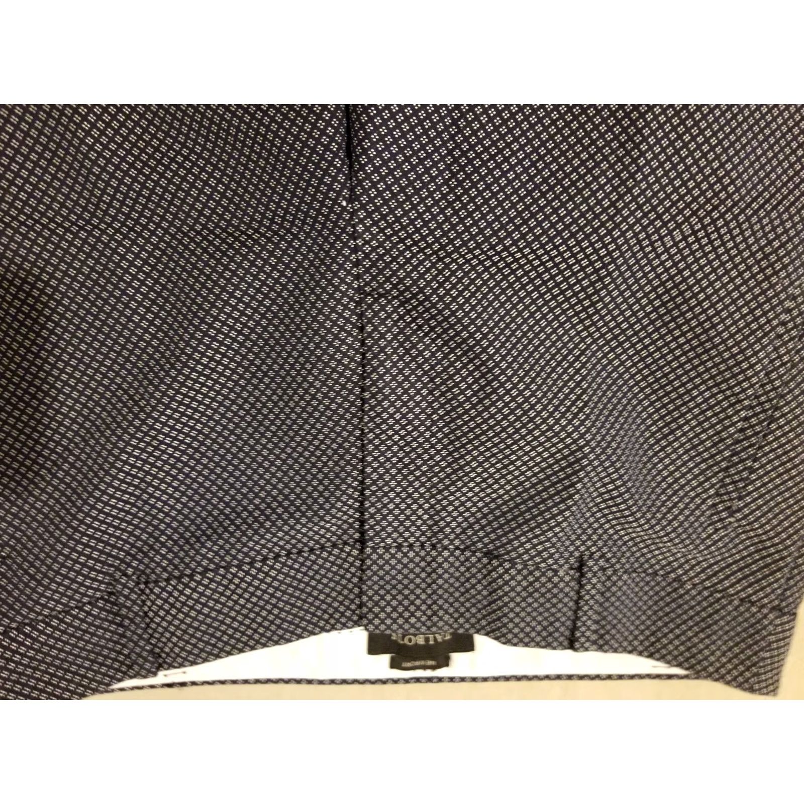 Talbots Womens Talbots Dress Pants 6 Navy Blue Cotton Chino Trouser Stretch Khaki Slack Size 28" / US 6 / IT 42 - 3 Thumbnail