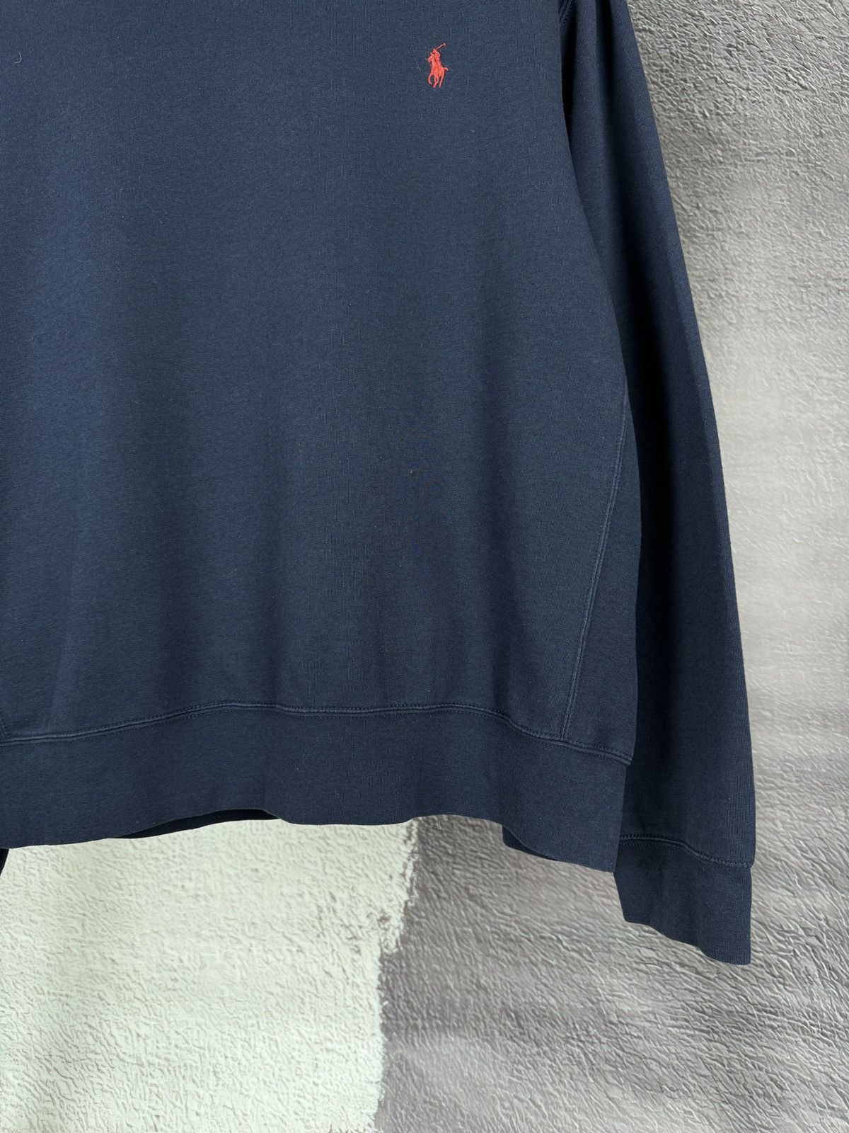 Polo Ralph Lauren Polo Ralph Lauren vintage blue navy logo sweatshirt Size US XL / EU 56 / 4 - 5 Thumbnail