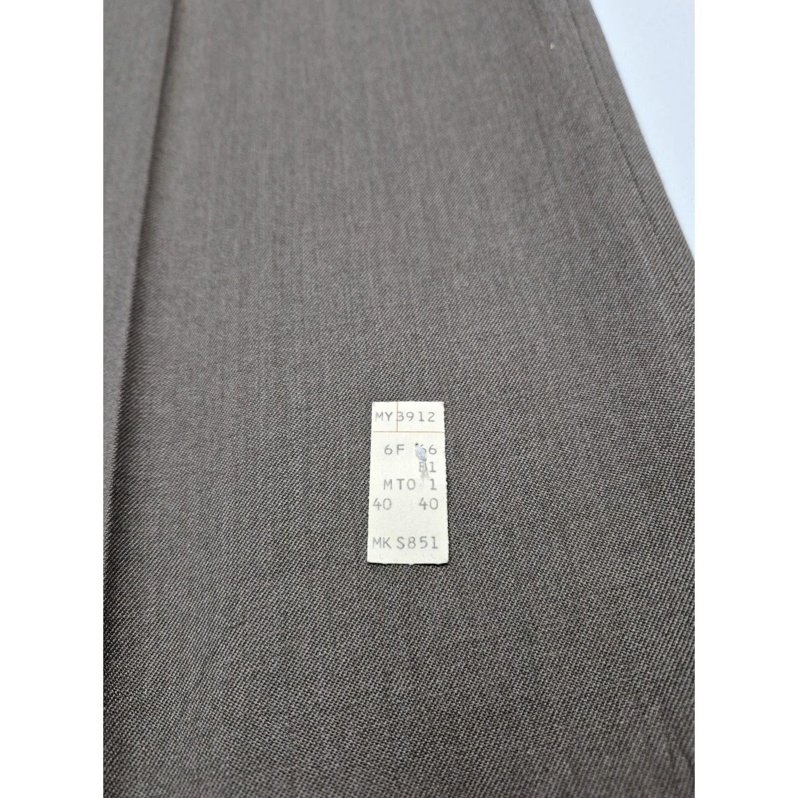 Vintage VINTAGE Precision Fit Dress Pants Mens 40x36 Brown Wool Pleated Unhemmed Super 100s Size US 40 / EU 56 - 5 Thumbnail