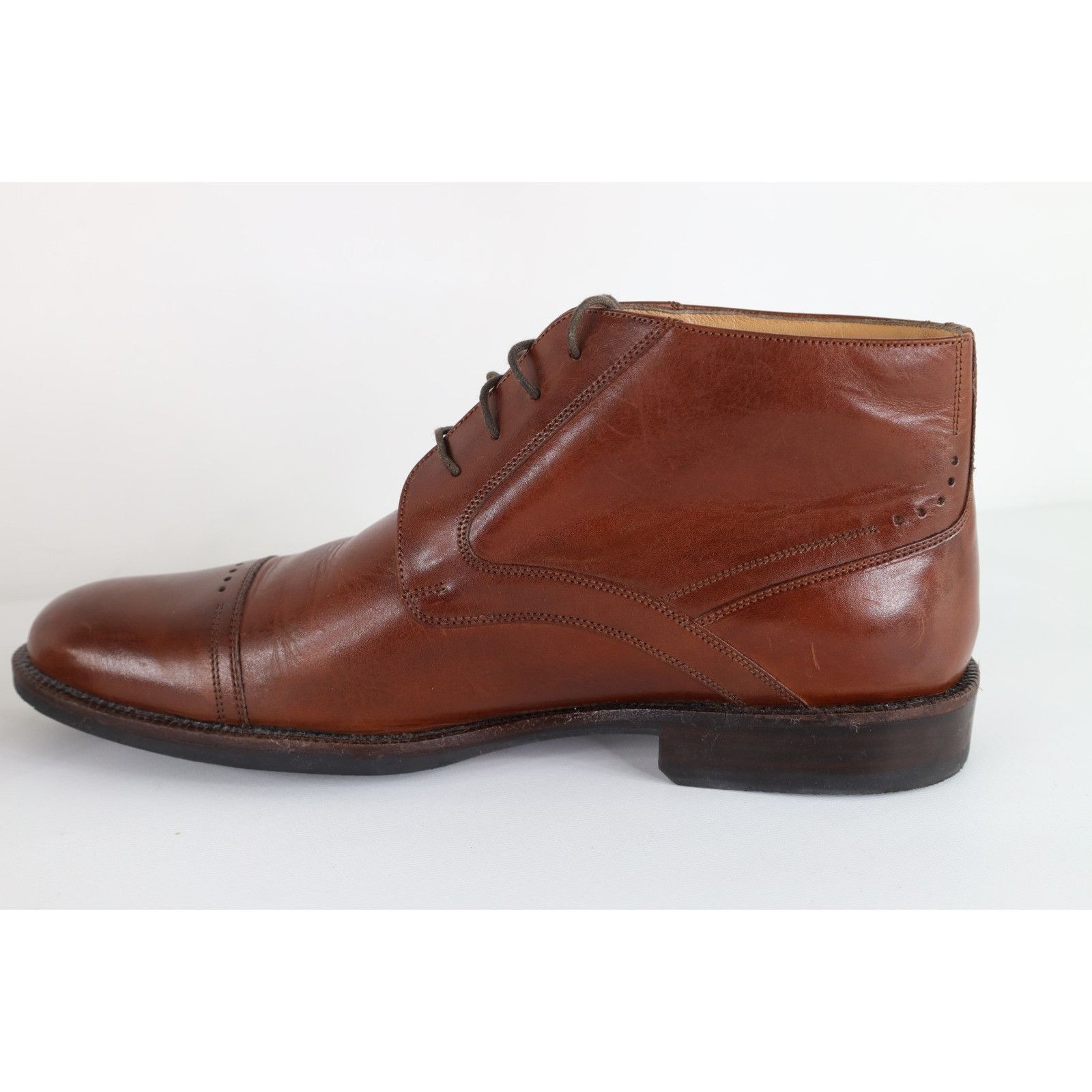 Johnston & Murphy Johnston & Murphy Sheepskin Leather Toe Cap Chukkas Boots Size US 10 / EU 43 - 6 Thumbnail
