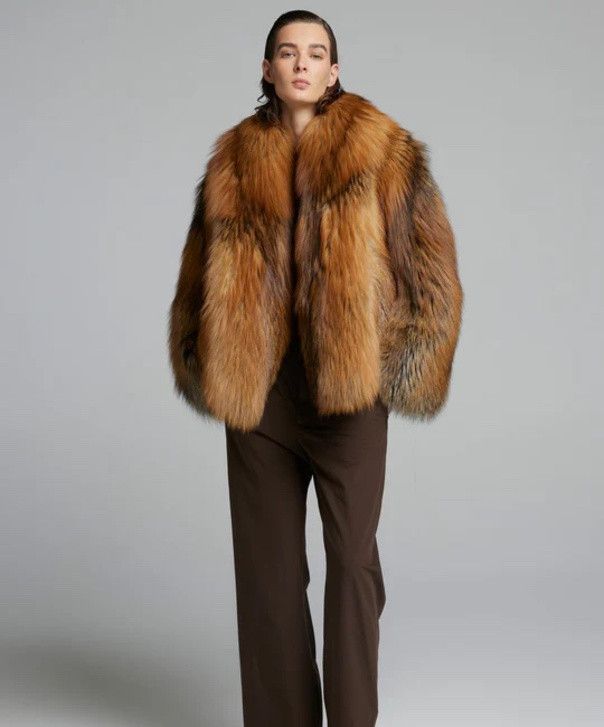 Other Women’s Cross Fox Fur Coat Size L / US 10 / IT 46 - 2 Thumbnail