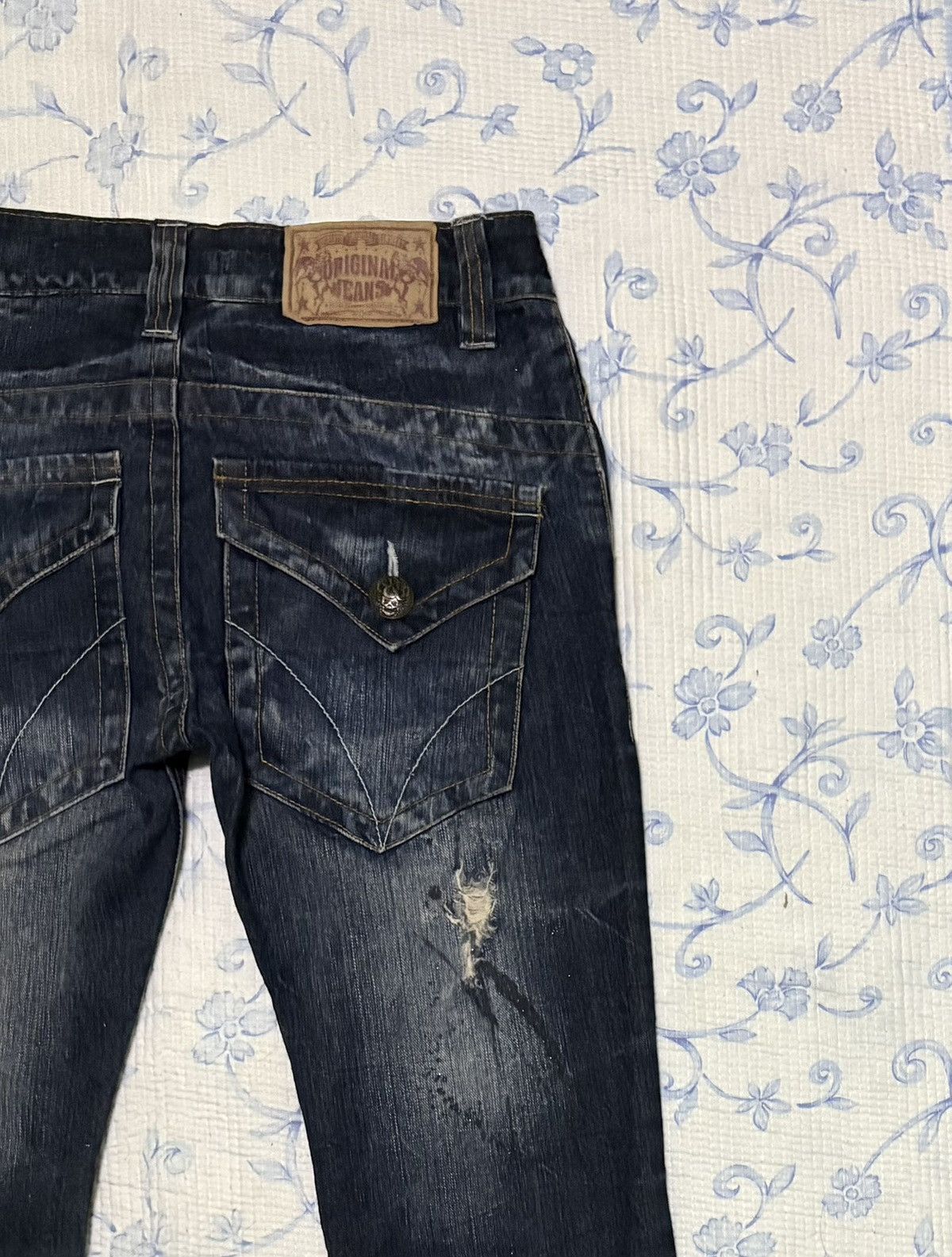Japanese Brand Japanese Original Jeans Streetwear Flared Distressed Denim Size US 31 - 13 Thumbnail
