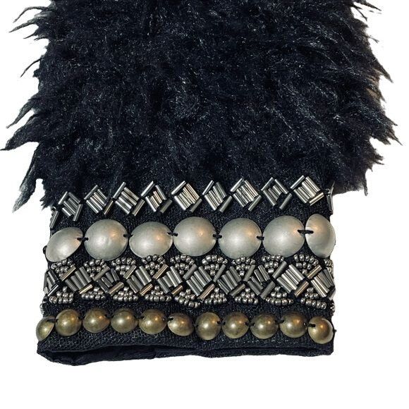 Jessica Simpson Jessica Simpson Kassidy Embellished Faux-Shearling Black Stu Size XS / US 0-2 / IT 36-38 - 4 Thumbnail
