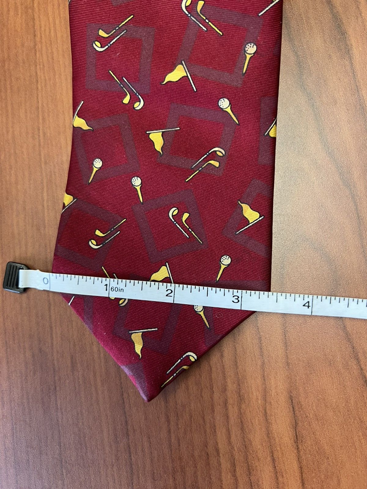 Other Cacharel Silk Necktie Golf Print Italy Vintage Tie WPL 13303 Size ONE SIZE - 8 Thumbnail