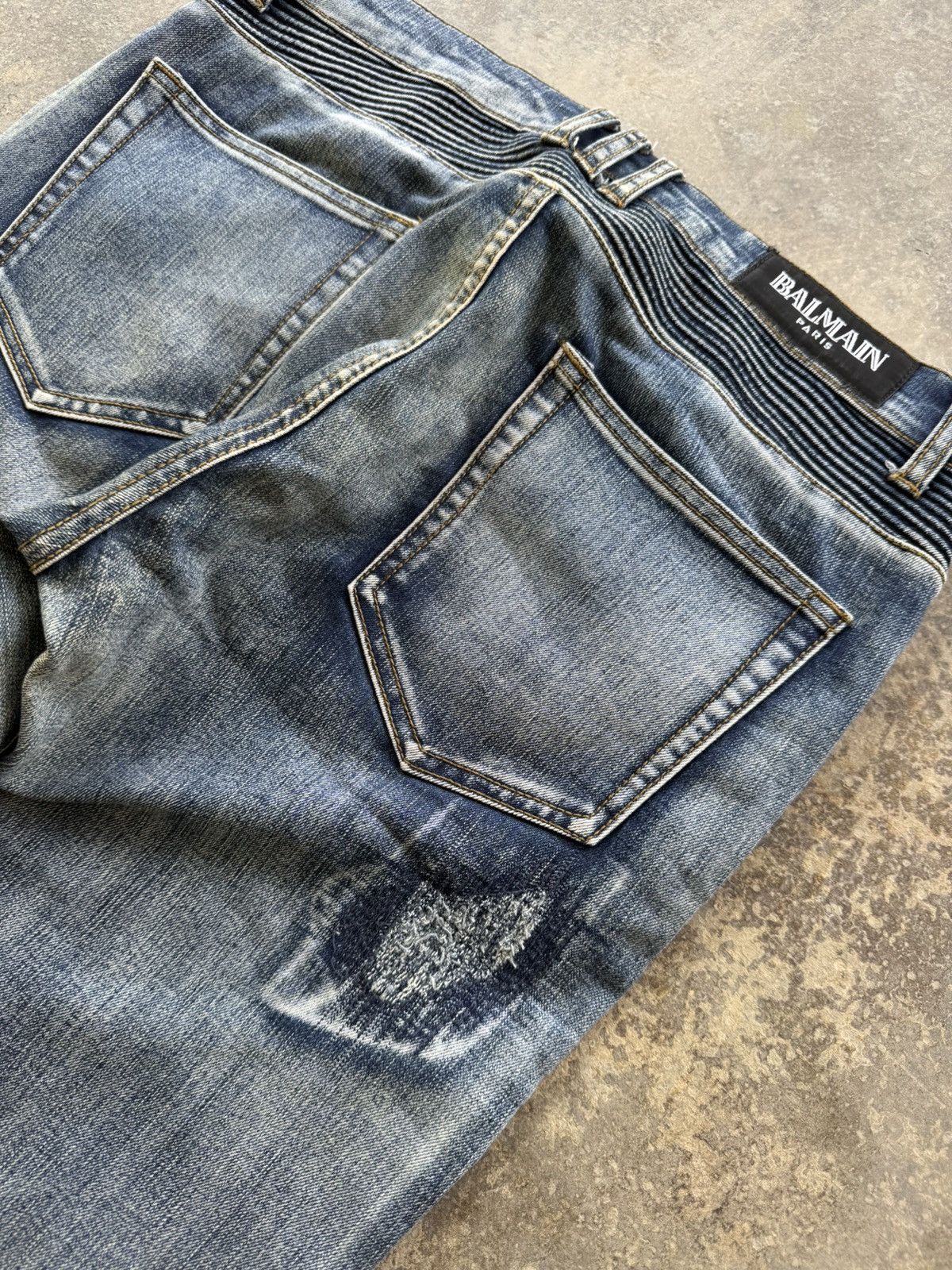 Balmain × Vintage Vintage Balmain Bikes Jeans Size US 32 / EU 48 - 7 Thumbnail