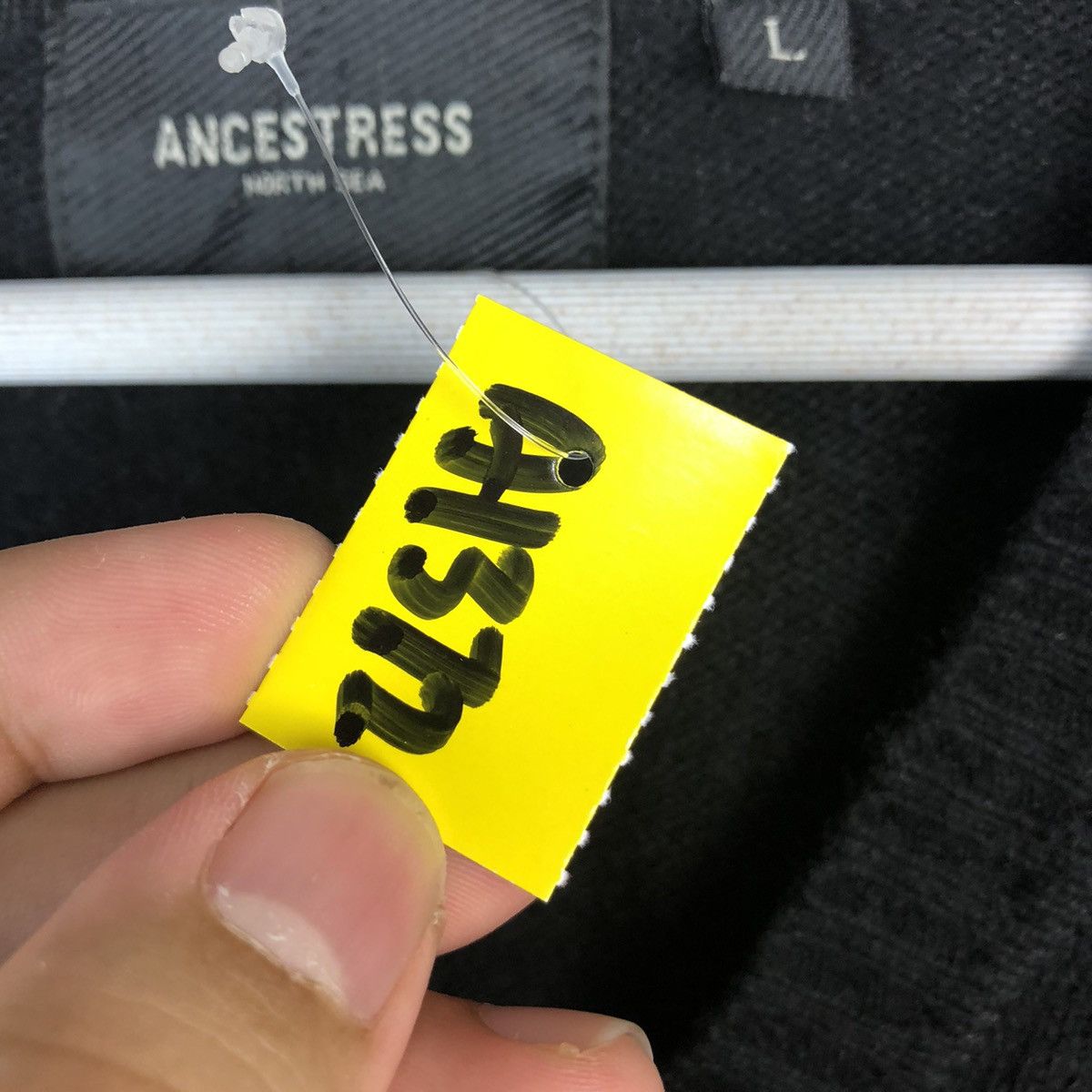 Homespun Knitwear × Japanese Brand Ancestress Black Cardigan Knitwear #A1372 Size US L / EU 52-54 / 3 - 9 Thumbnail