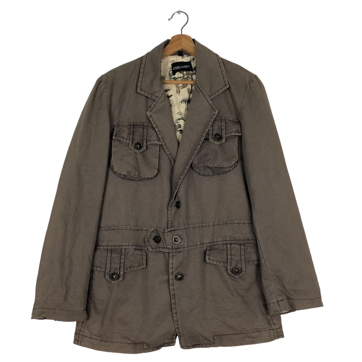 Dsquared2 🔥Worker Chore Jacket Double Breast Rare Lining Dsquared2 Size US L / EU 52-54 / 3 - 1 Thumbnail