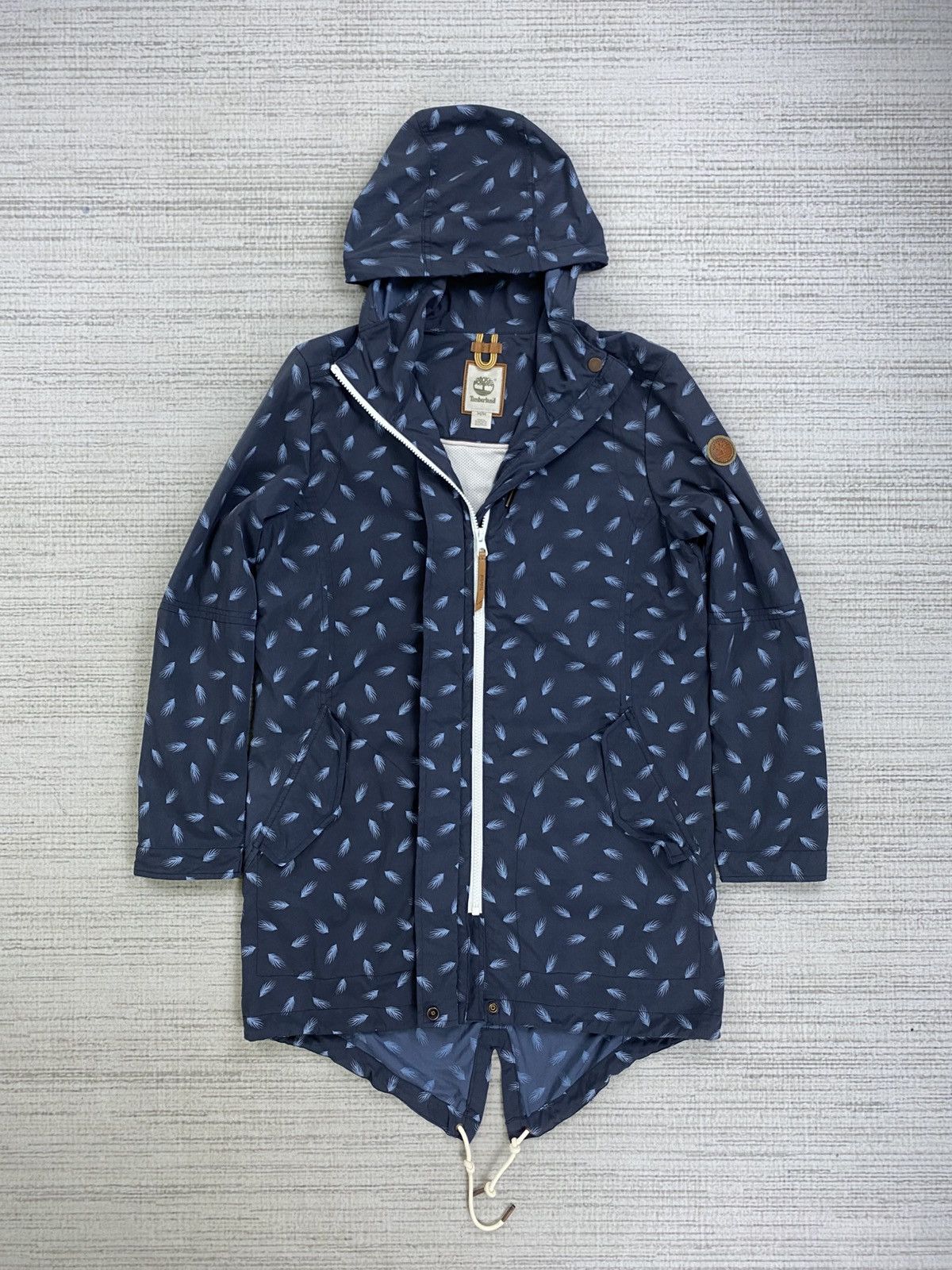 Timberland × Vintage Vintage Timberland Full Printed Long Jacket Hoodie Size US M / EU 48-50 / 2 - 6 Thumbnail