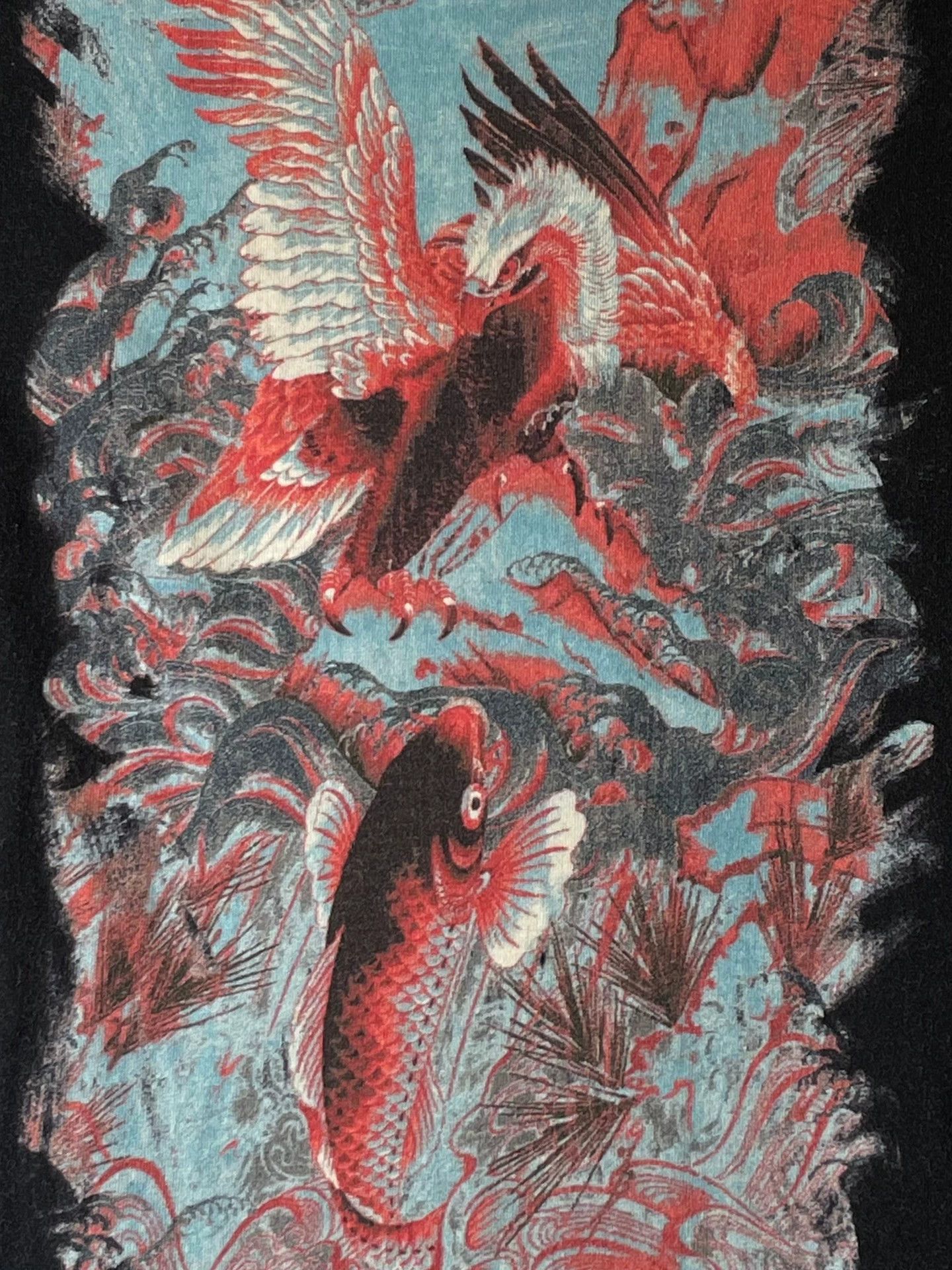 Jean Paul Gaultier Jean Paul Gaultier 90s Fish & Crane Tattoo SS Tee Size S / US 4 / IT 40 - 1 Thumbnail