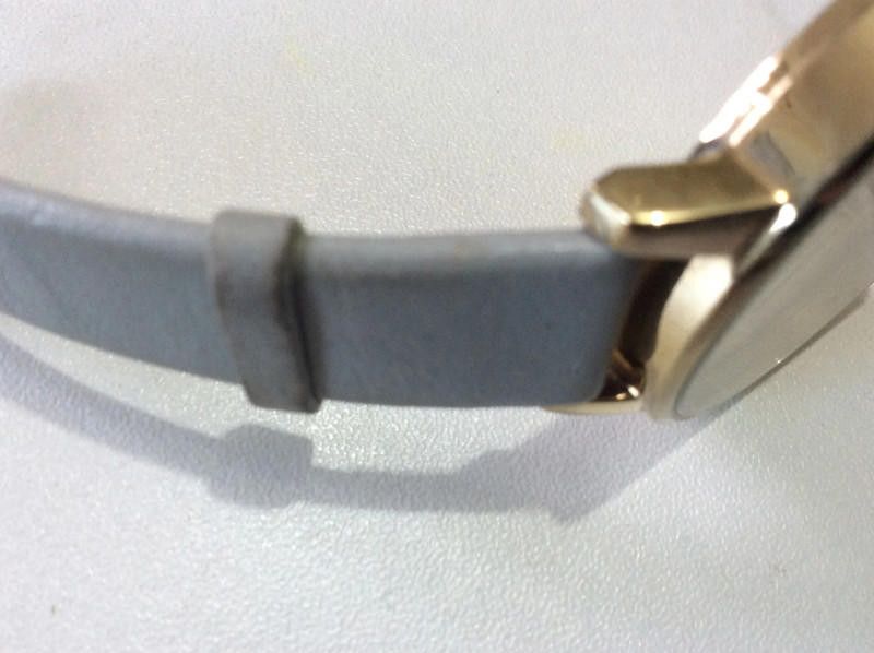 Designer Olivia ladies grey leather strap watch Size ONE SIZE - 9 Thumbnail