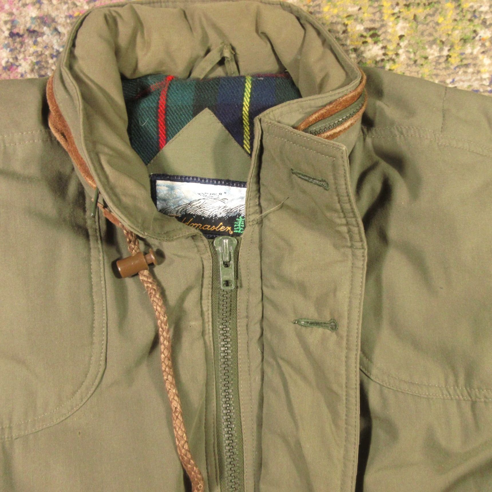 Vintage VINTAGE Heavy Down Parka Jacket Mens L Green Hooded Field Master Thick & Warm Size US L / EU 52-54 / 3 - 2 Thumbnail