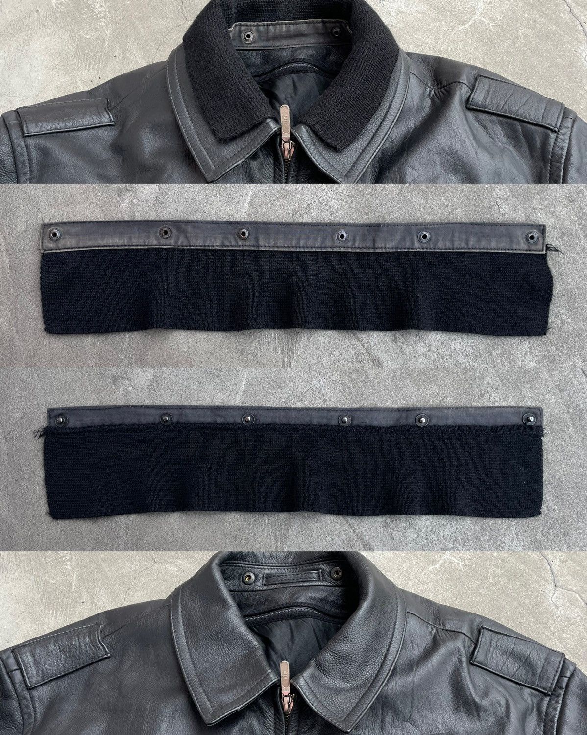 Vintage 1994 German Police Officer’s Jacket; Tanned Lambskin; Riri Size US XXL / EU 58 / 5 - 8 Thumbnail