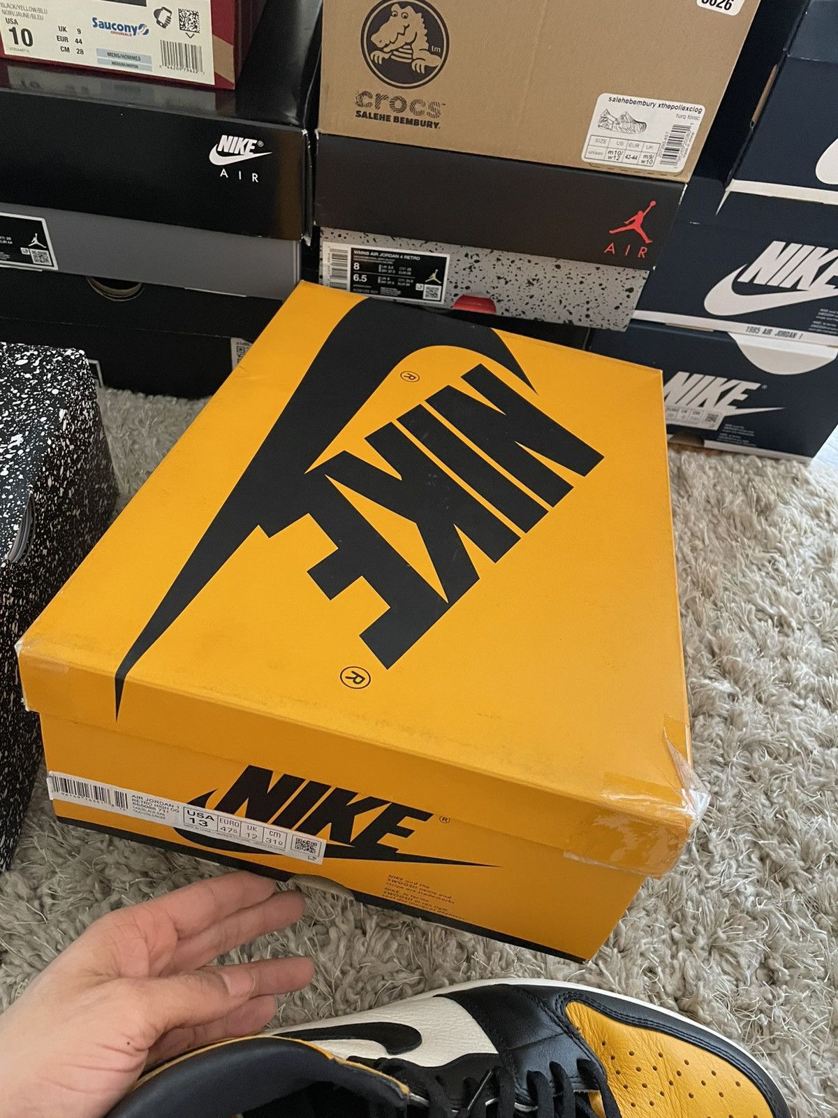 Jordan Brand Jordan 1 Yellow Toe Size US 13 / EU 46 - 12 Thumbnail