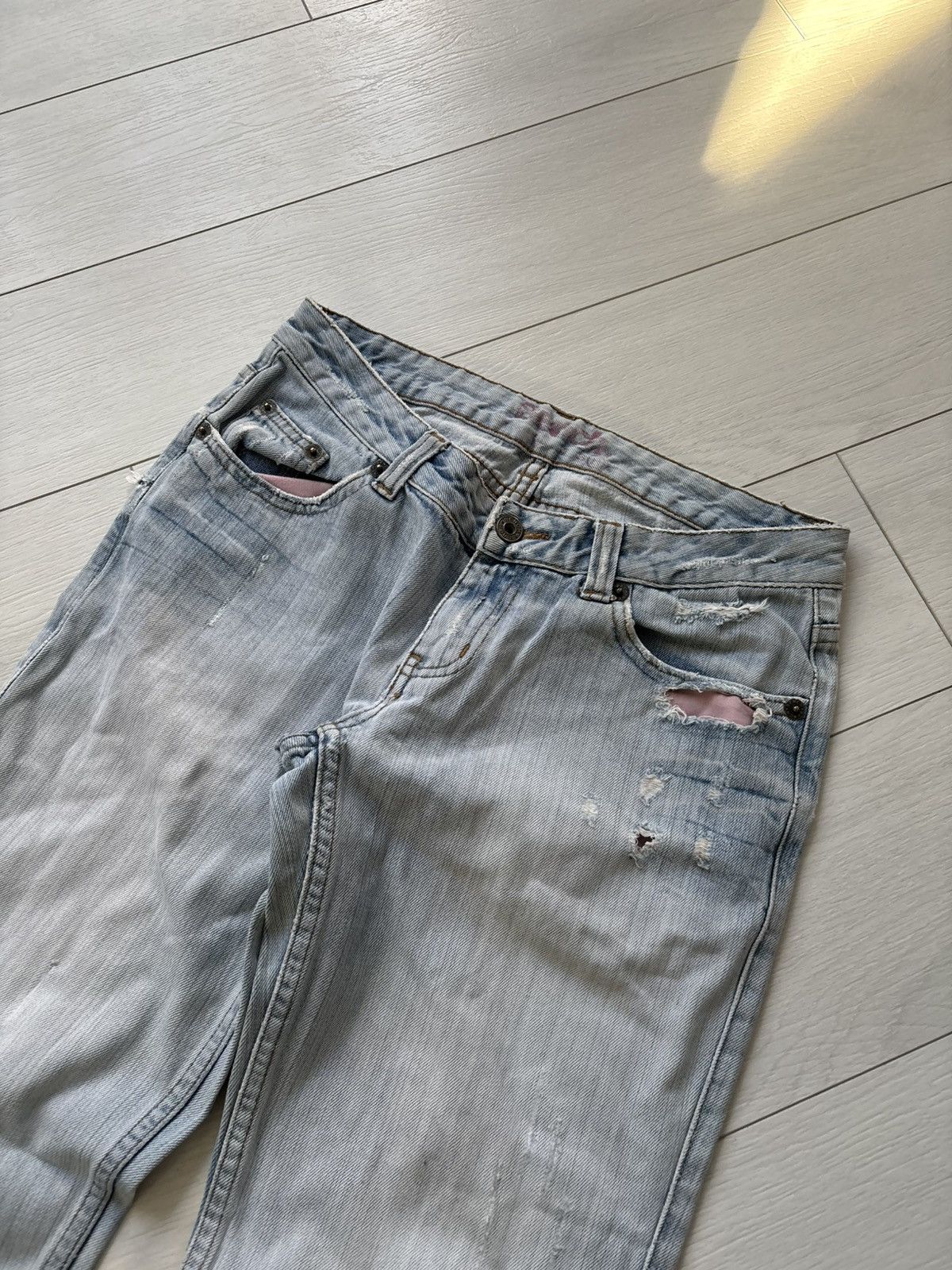 Japanese Brand CRAZY FLARED LGB Y2K JEANS If Six Was Nine Japanese glamour Size US 30 / EU 46 - 3 Thumbnail