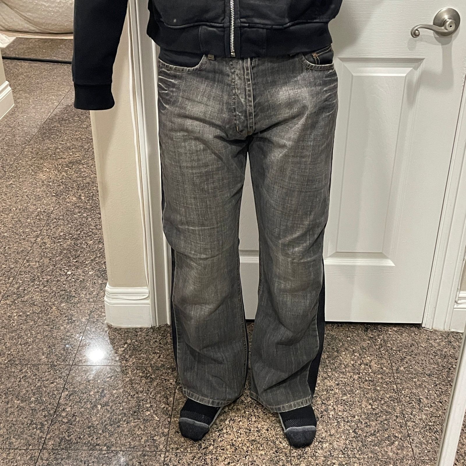 Other Vintage Japanese Archive Faded Black Bootcut Denim Jeans Size US 30 / EU 46 - 5 Thumbnail