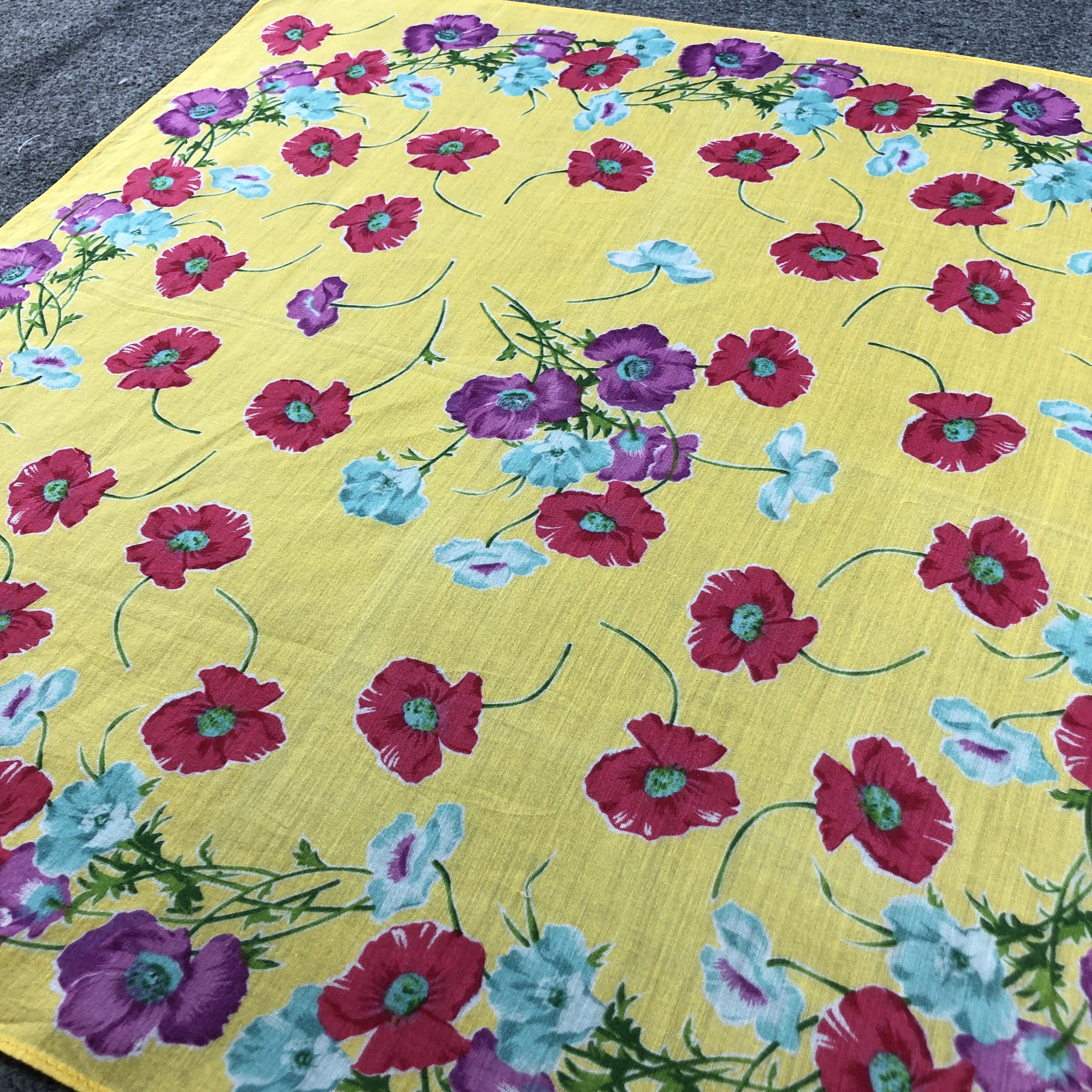 Kenzo Kenzo Floral Handkerchief Neckerchief Bandana H2403 Size ONE SIZE - 3 Thumbnail