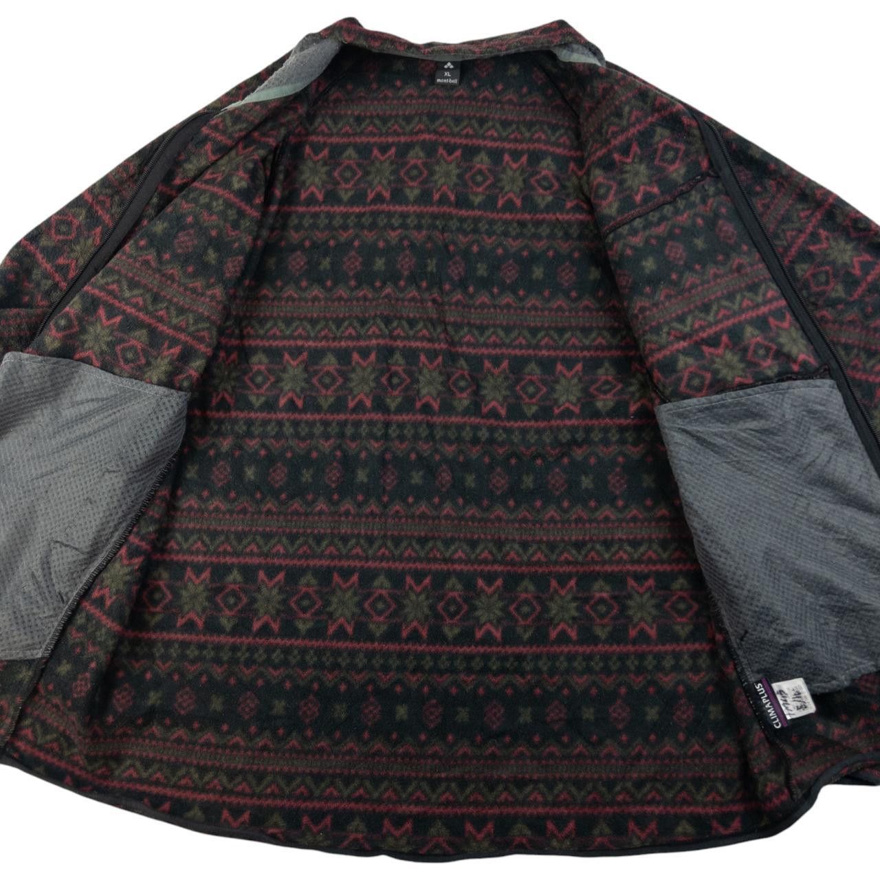 Montbell Vintage Montbell Winter Pattern Zip Up Fleece Size L Size US L / EU 52-54 / 3 - 4 Thumbnail